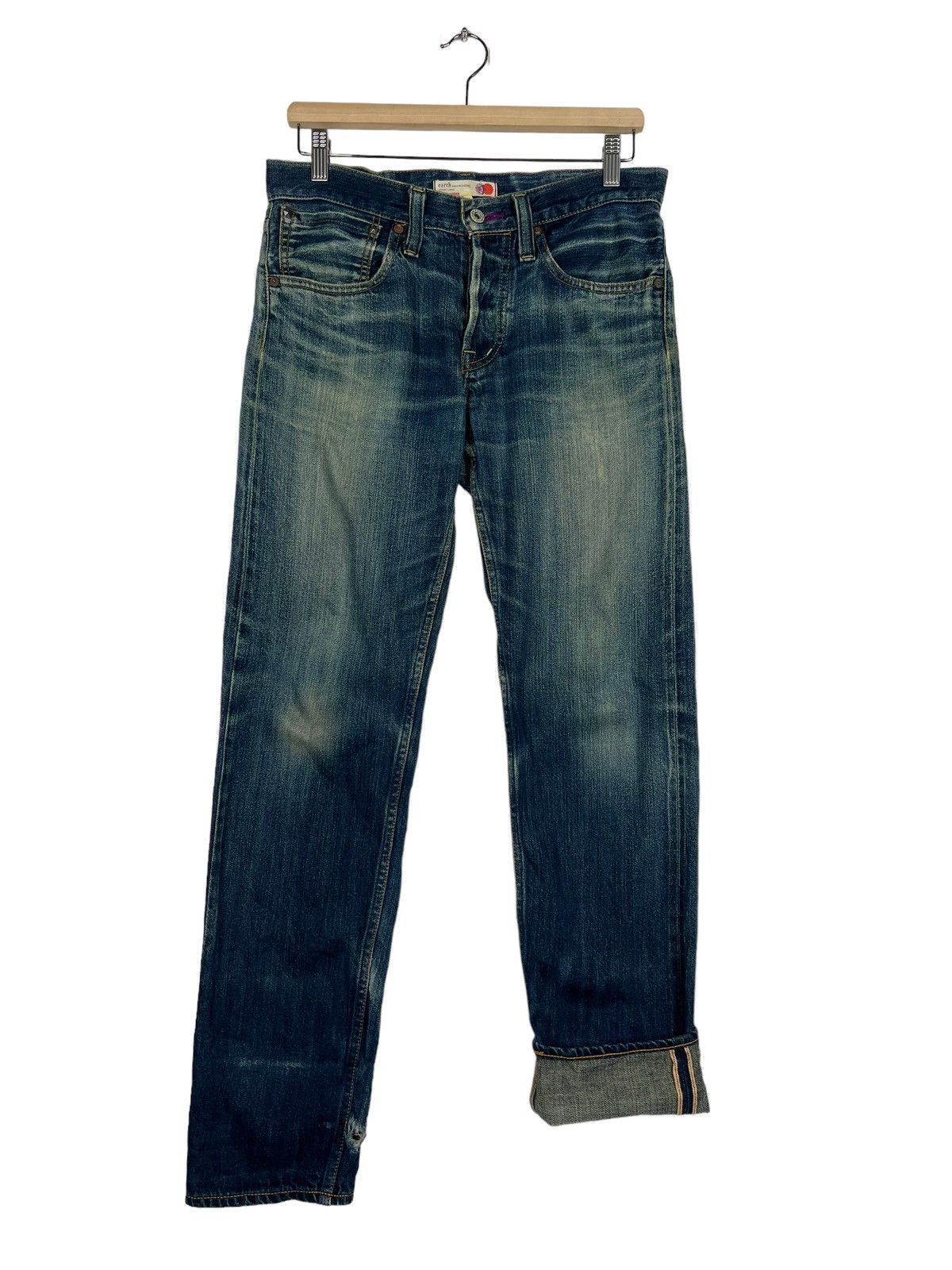 Japanese Brand 🔥 VIOLET LABEL EARTH REDLINE BROKEN DENIM Size US 30 / EU 46 - 9 Thumbnail