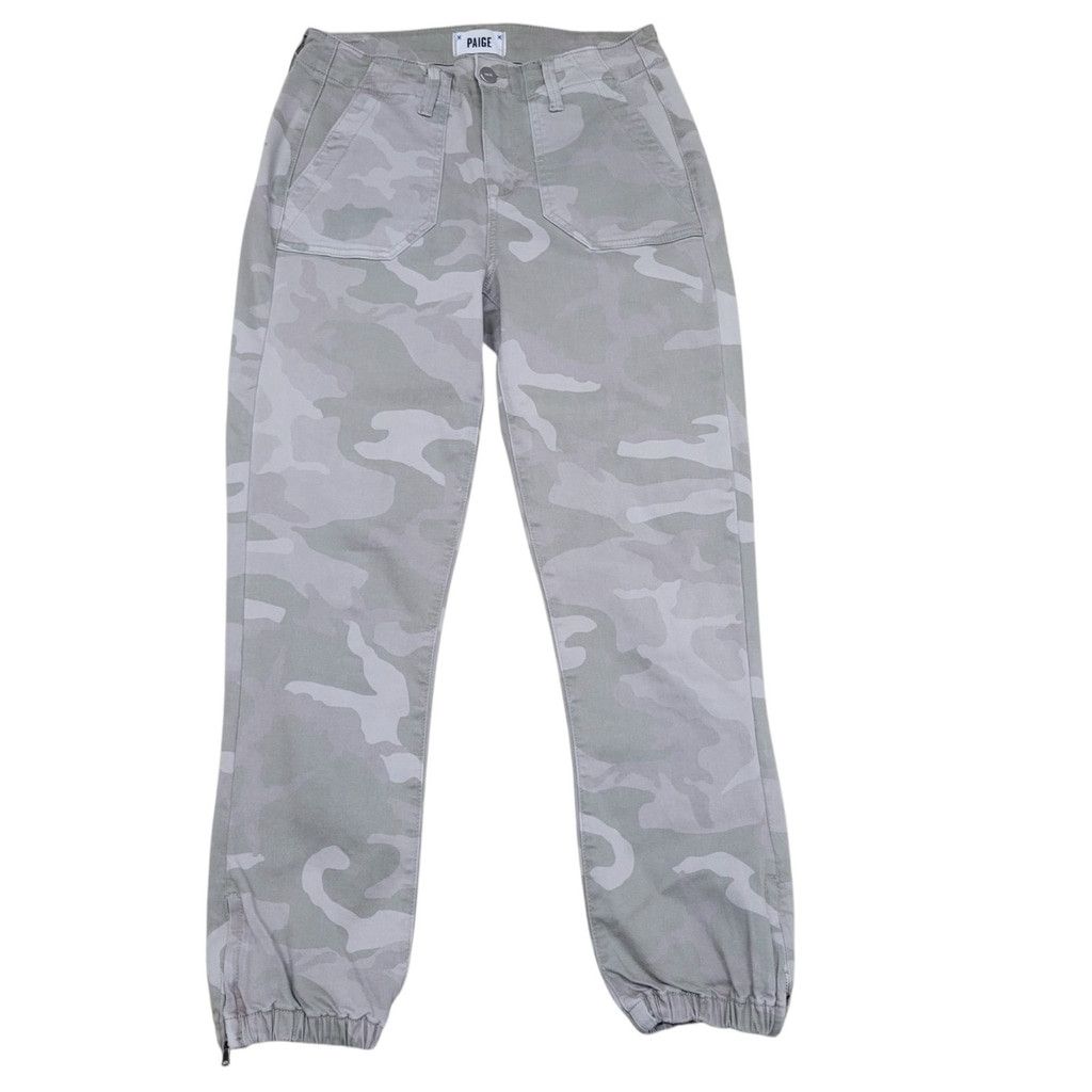 Paige PAIGE MAYSLIE JOGGER Jeans Pants Womens Size 26 White Gray C Size 26" / US 2 / IT 38 - 3 Thumbnail