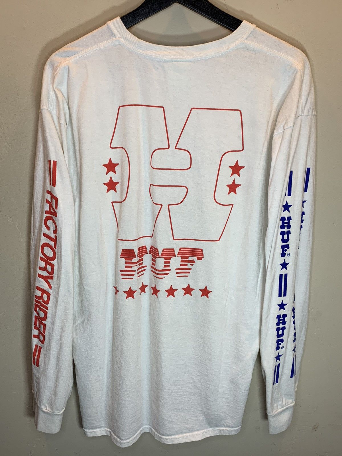 Huf RARE* Vintage HUF Factory Rider 20 Year Anniversary LS Shirt Size US XL / EU 56 / 4 - 2 Thumbnail