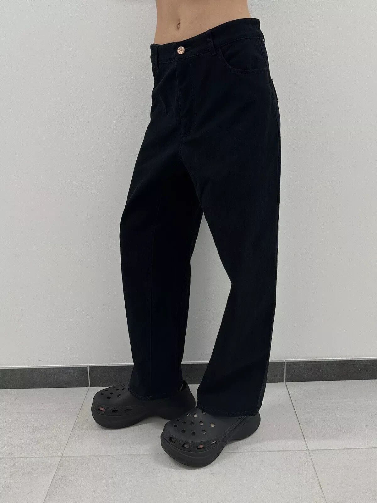 See by Chloe See By Chloe Womens Pants Trousers Black High Waist size 36 Size 25" / US 0 / IT 36 - 5 Thumbnail