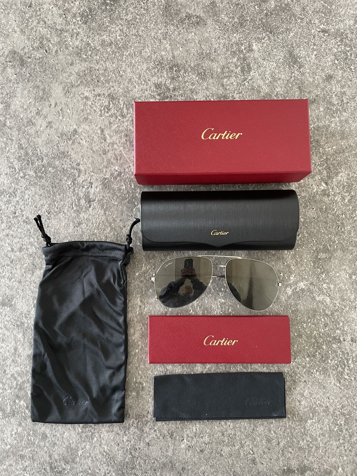 Cartier CT0110S Metal Aviators Size ONE SIZE - 1 Thumbnail