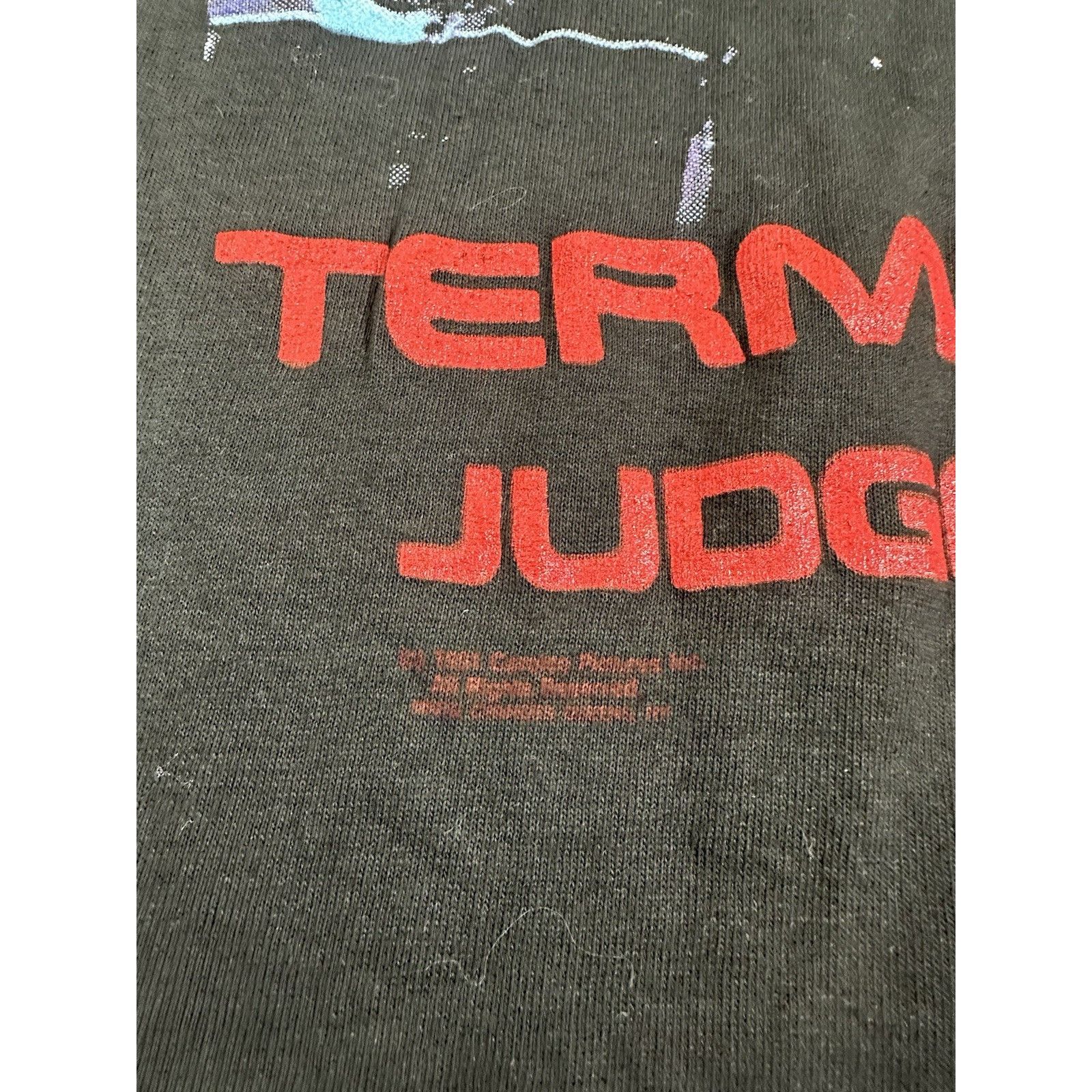 Changes Vintage 1991 TERMINATOR 2 Judgment Day T-Shirt Sci-Fi Arnold Size US M / EU 48-50 / 2 - 2 Thumbnail