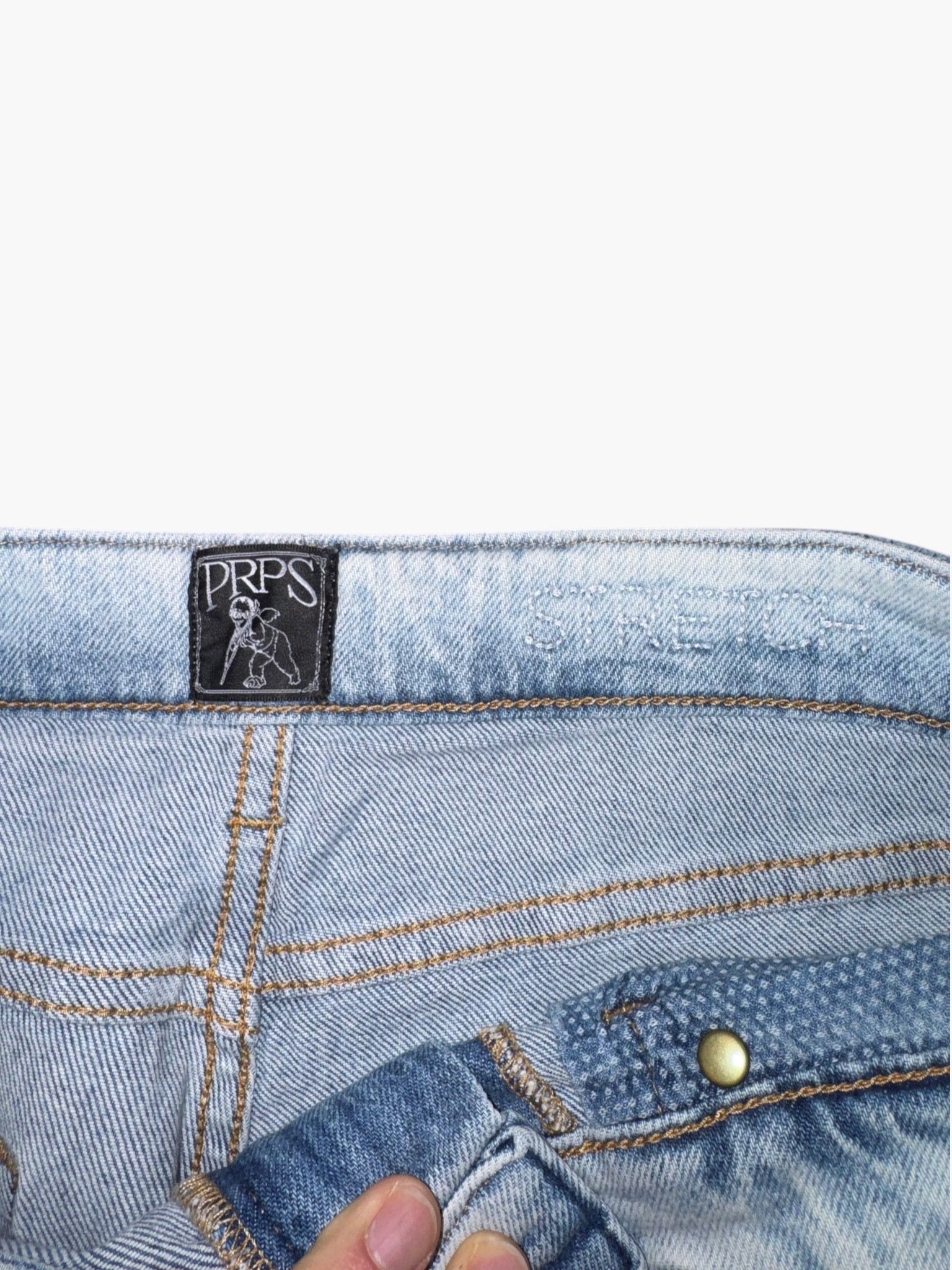 Prps PRPS Goods & Co. - Blue Ripped & Distressed Jeans Size US 32 / EU 48 - 4 Thumbnail