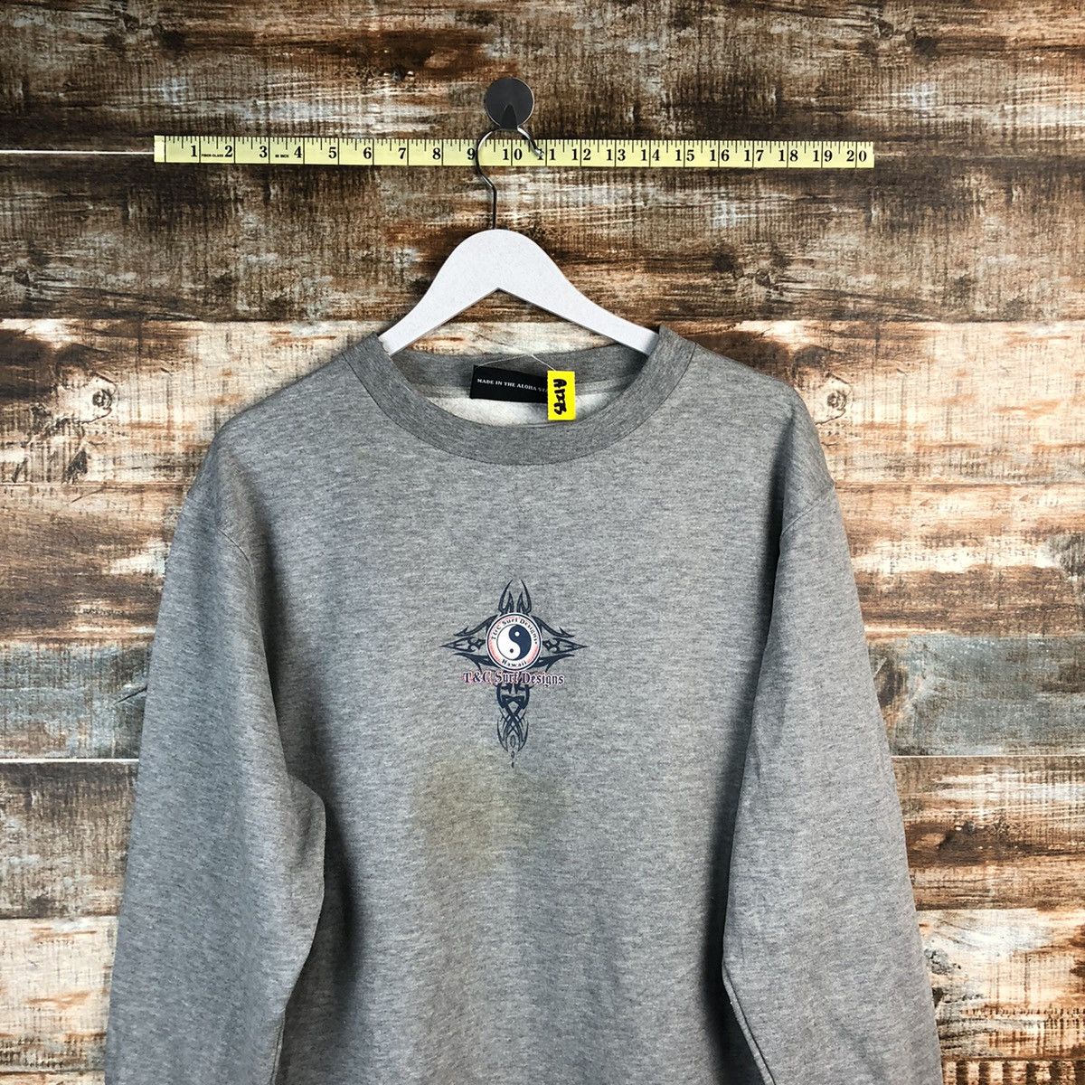 Vintage T&C Surf Designers Grey vintage Sweatshirt #A1273 Size US L / EU 52-54 / 3 - 6 Thumbnail