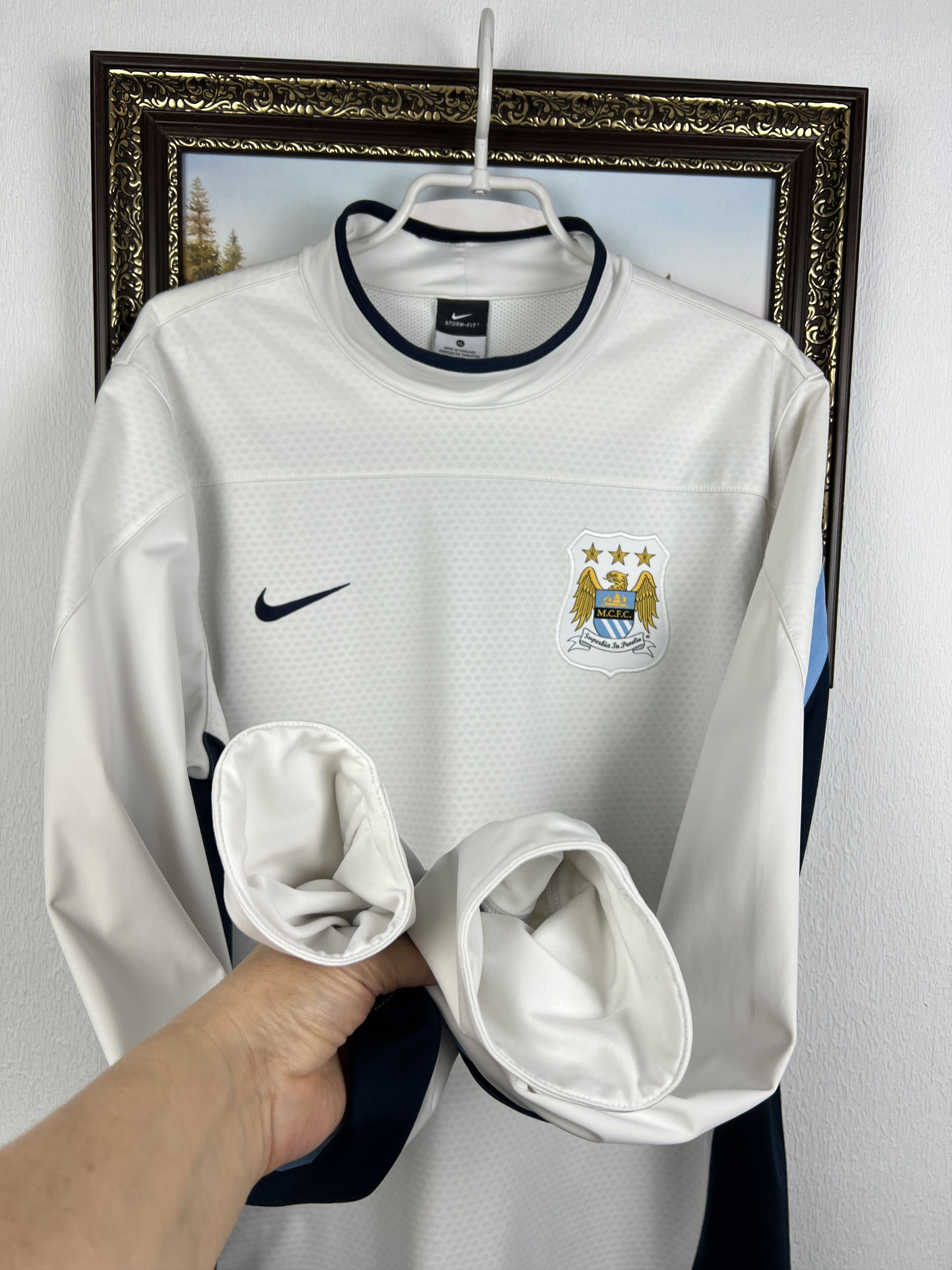 Nike Manchester City Football Train Sweatshirt Soccer Track Top Size US XL / EU 56 / 4 - 6 Thumbnail
