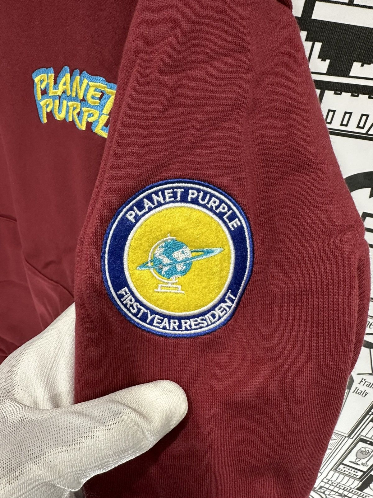 Other Planet Purple Varsity FYR Hoodie 2XL Red Size US XXL / EU 58 / 5 - 5 Thumbnail