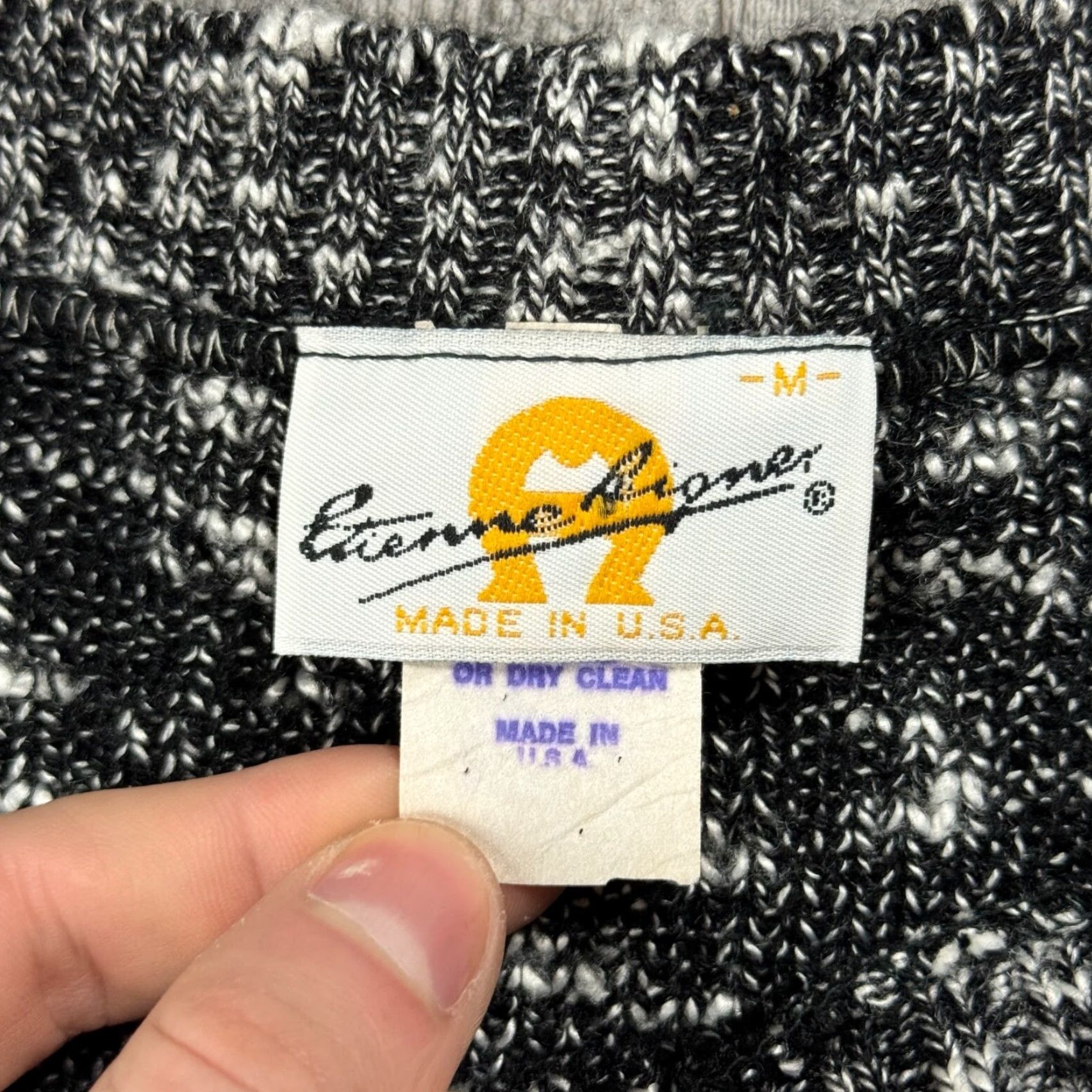 Etienne Aigner VTG Etienne Aigner TIGER Abstract Knit Pullover Sweater M Multicolor USA Made Crew Neck Long Sleeve Classic Fit Unisex Adults Size M Size M / US 6-8 / IT 42-44 - 4 Thumbnail