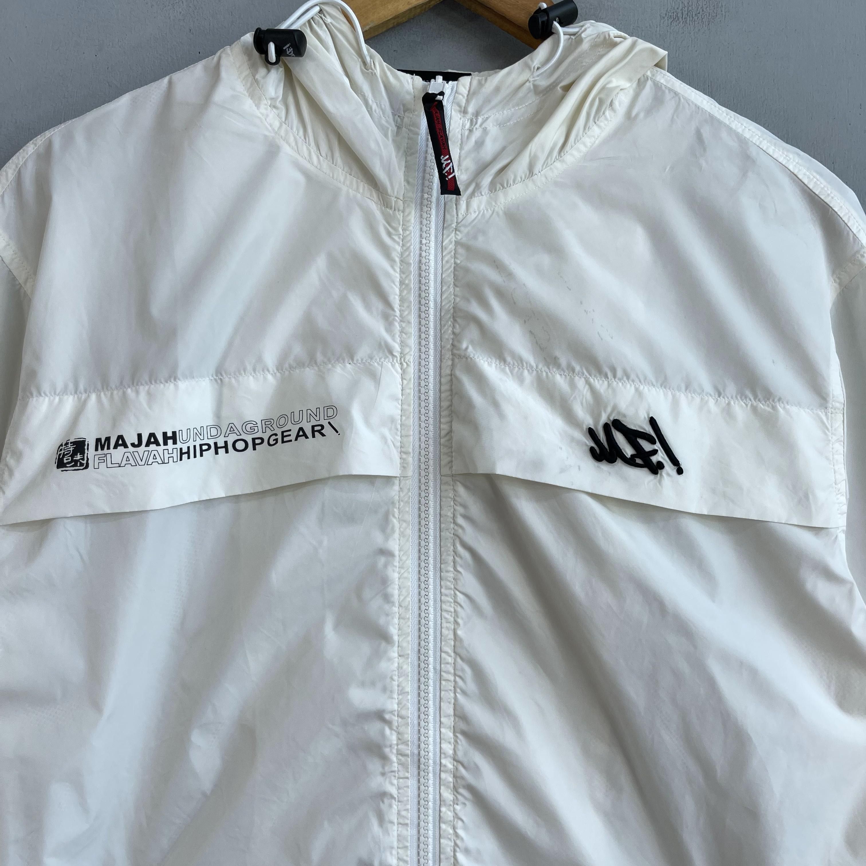 Japanese Brand MAJAH FLAVAH Hip Hop Windbreaker Short Sleeve Jacket Size US M / EU 48-50 / 2 - 6 Thumbnail
