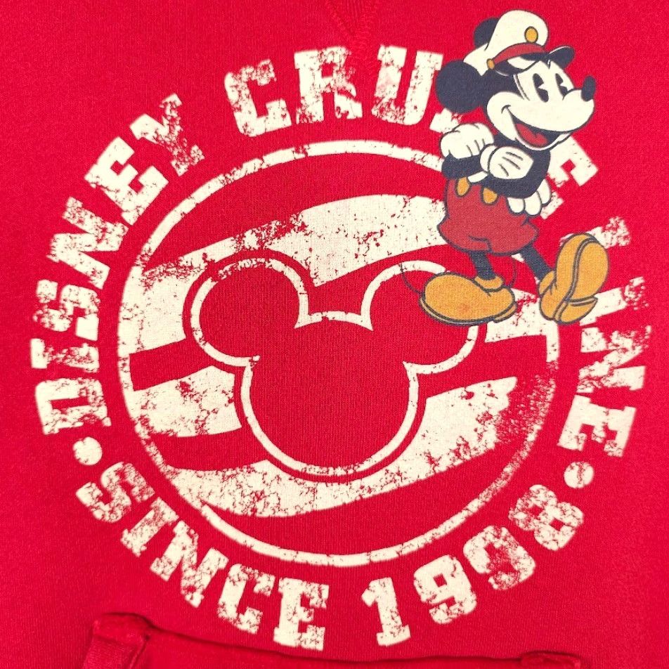 Disney Disney Disney Cruise Line Sweatshirt Hoodie Mens Size Small Red Mickey Mouse Pullover Size US S / EU 44-46 / 1 - 3 Thumbnail