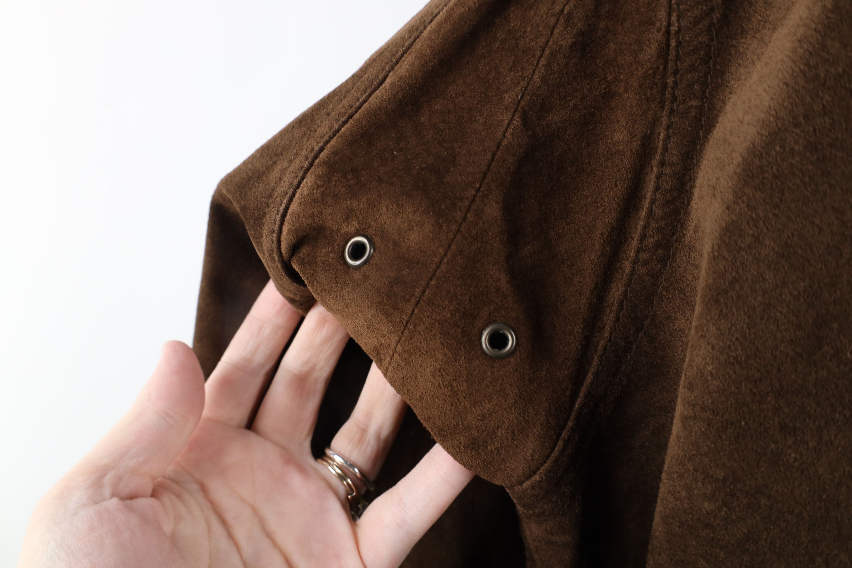 Vintage Vintage 90s Streetwear Suede Leather Flight Bomber Jacket Size US XL / EU 56 / 4 - 15 Thumbnail