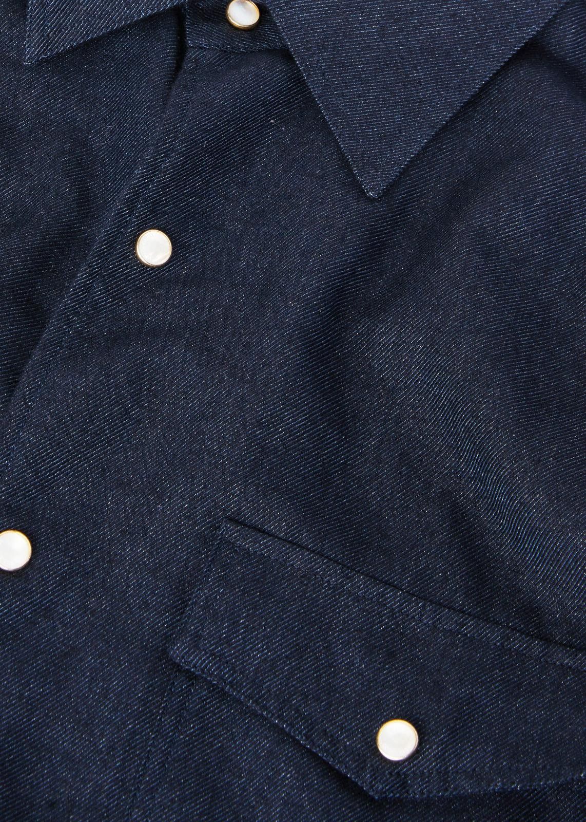 Loro Piana o1srvl11e0125 FAO0974 Thomas Snapp Shirt in Navy Blue Size L / US 10 / IT 46 - 3 Thumbnail