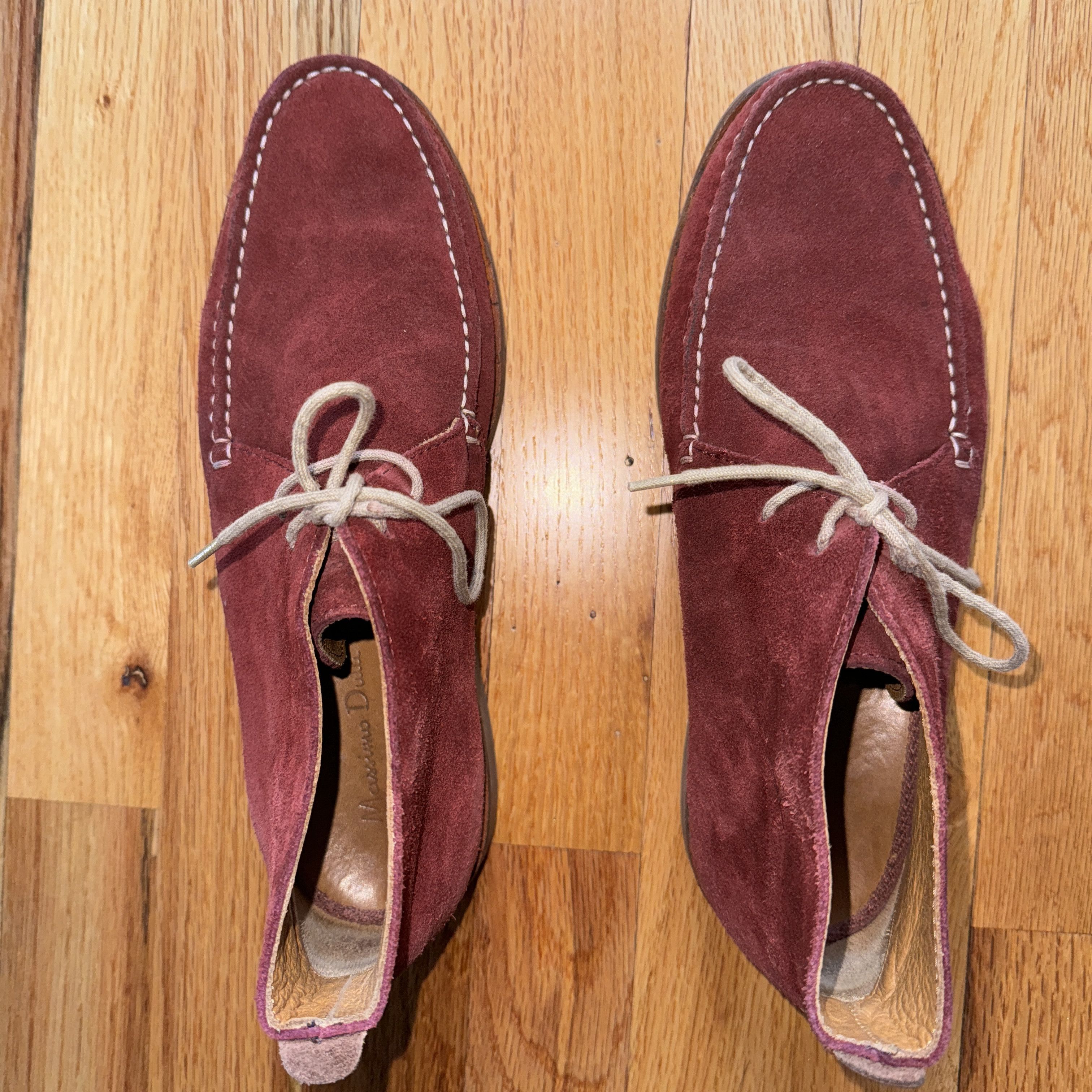 Massimo Dutti BURGANDY SUEDE BOOTS MASSIMO DUTTI SIZE 8 1/2 / 41 Size US 8.5 / EU 41-42 - 7 Thumbnail