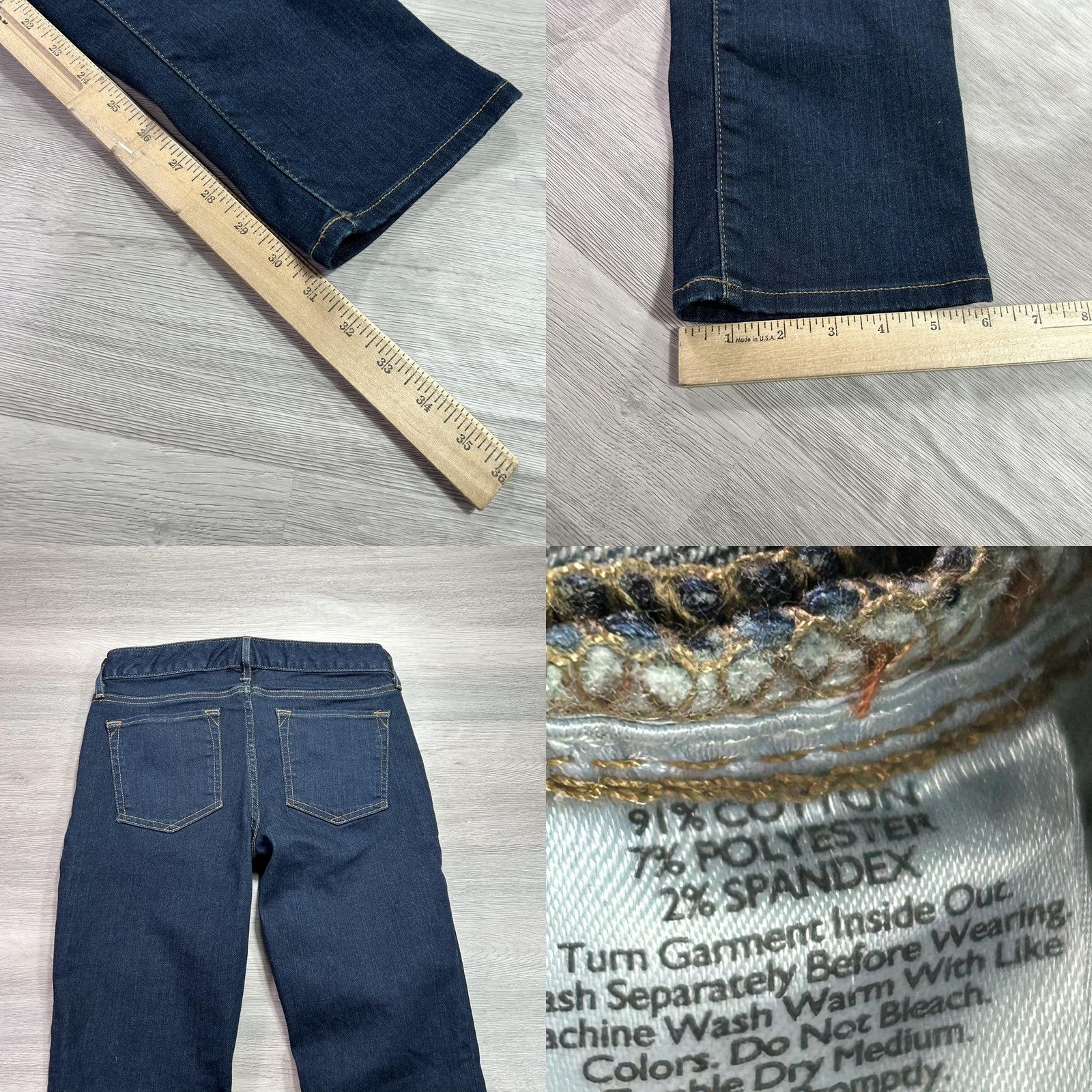 Eddie Bauer Eddie Bauer Jeans Women’s 0 Truly Straight Denim Blue Mid Rise 5-Pocket Stretch Regular Inseam 31" Size 25" / US 0 / IT 36 - 9 Thumbnail