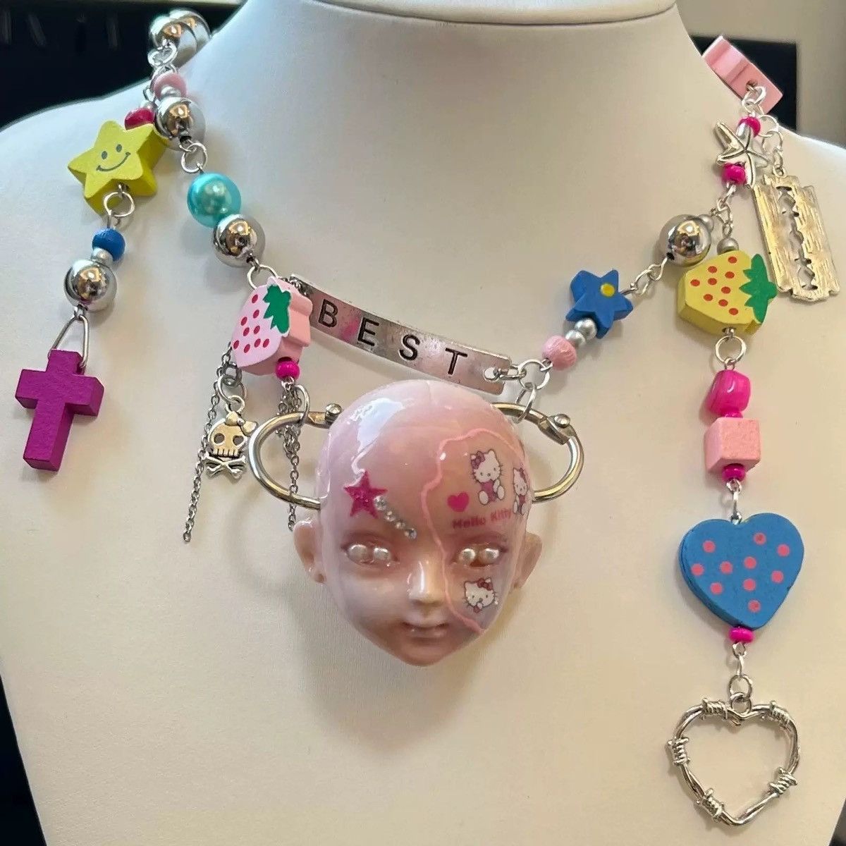 Japanese Brand × Vintage Retro punk necklace Size ONE SIZE - 3 Thumbnail