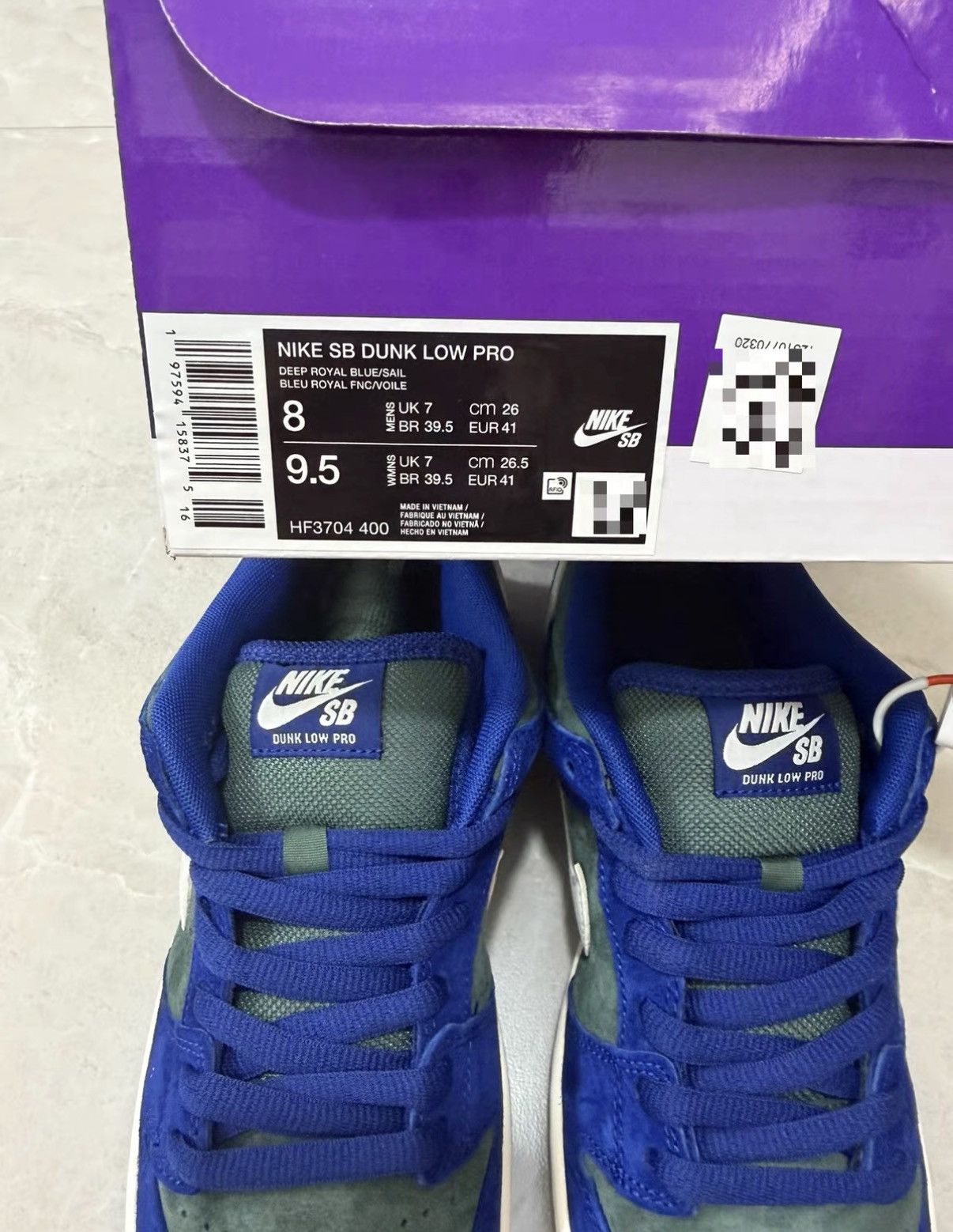 Nike Nike Dunk SB "Deep Royal Blue" Low Top Sneakers J34 Size US 8 / EU 41 - 2 Thumbnail