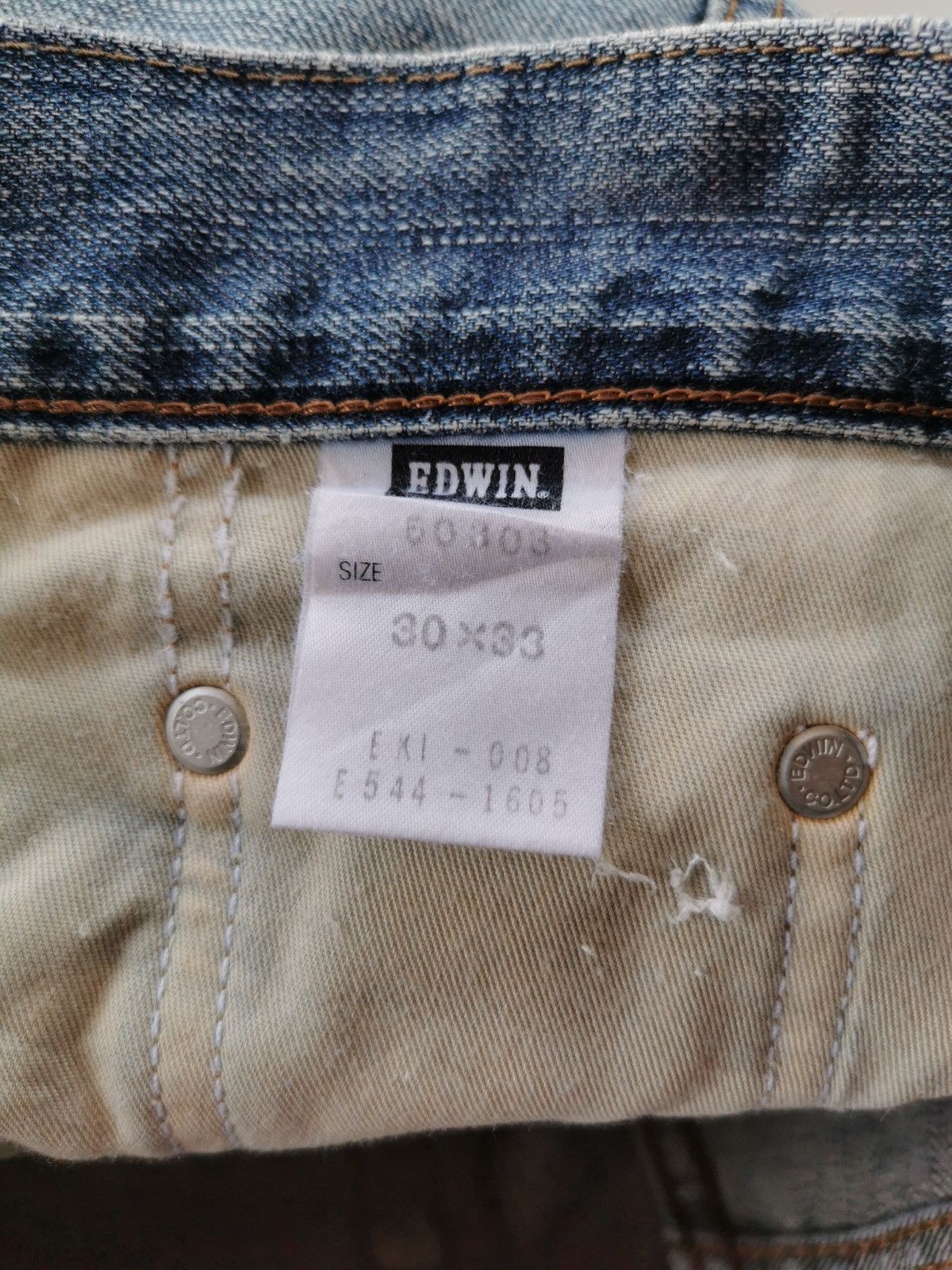 Edwin Edwin 503 Japan Distressed Worker Style Size 30x41 Size US 30 / EU 46 - 11 Thumbnail