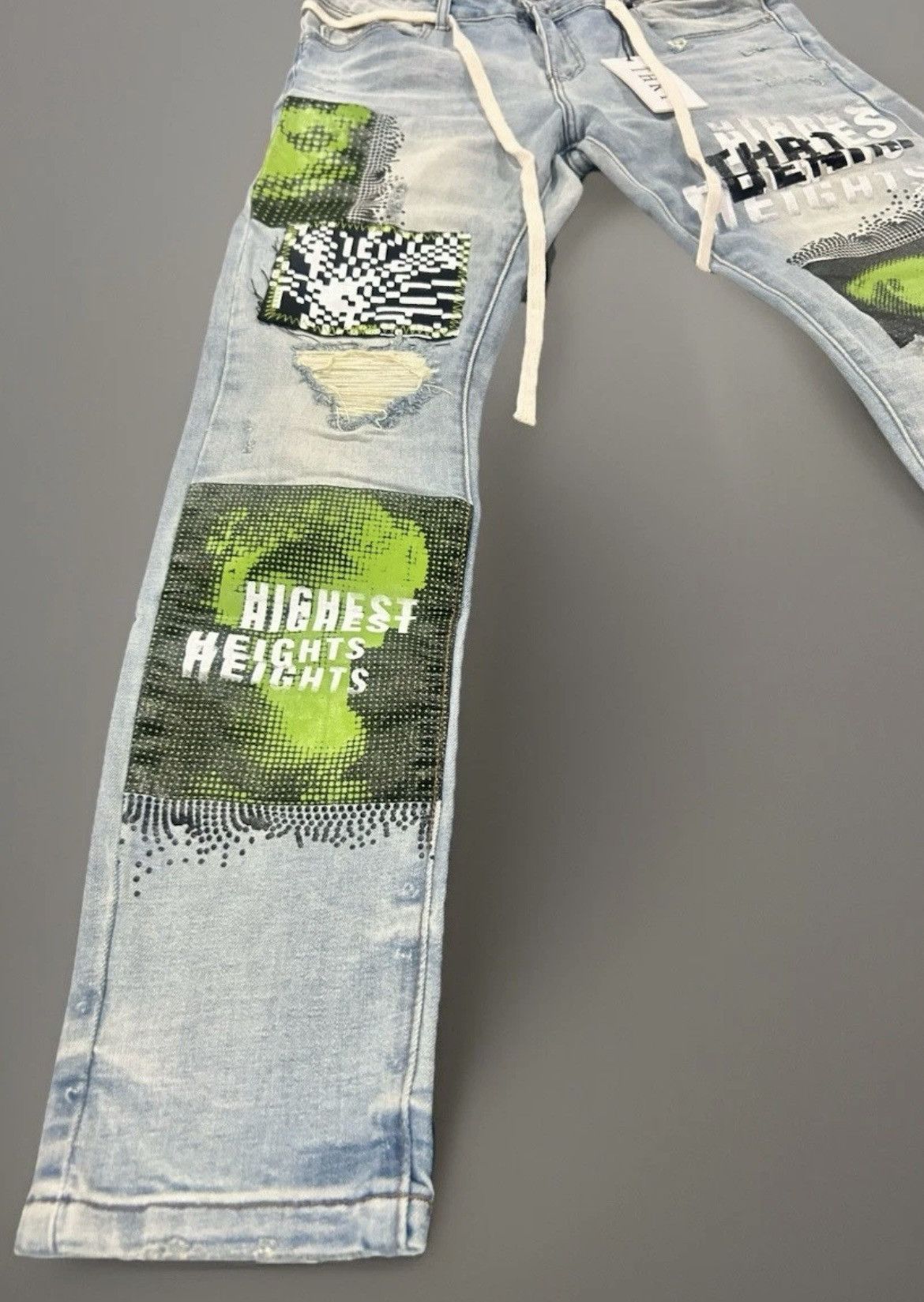 Other THRT Denim - "Highest Heights" graphic patch slim jeans s34 Size US 34 / EU 50 - 2 Thumbnail