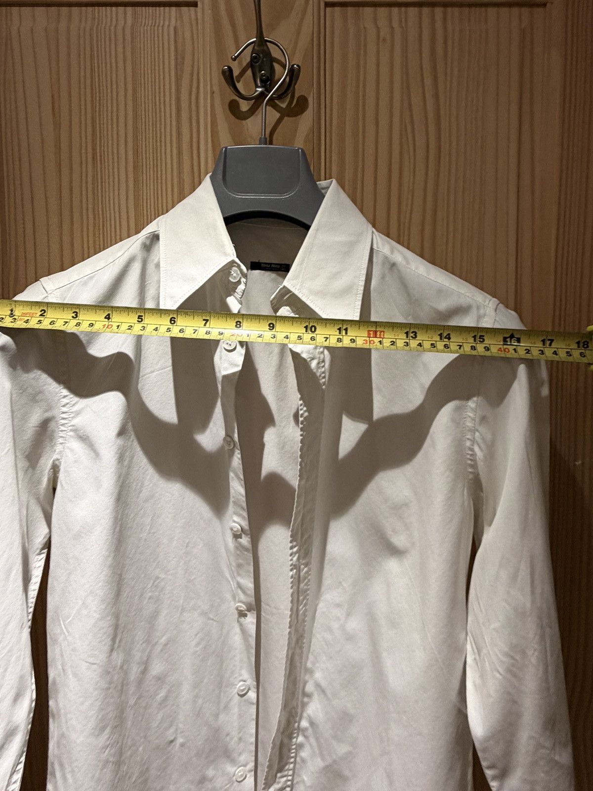 Miu Miu Archive Miu Miu Men’s White Double Cuff Shirt IT 37 / 14.5 Size US S / EU 44-46 / 1 - 13 Thumbnail