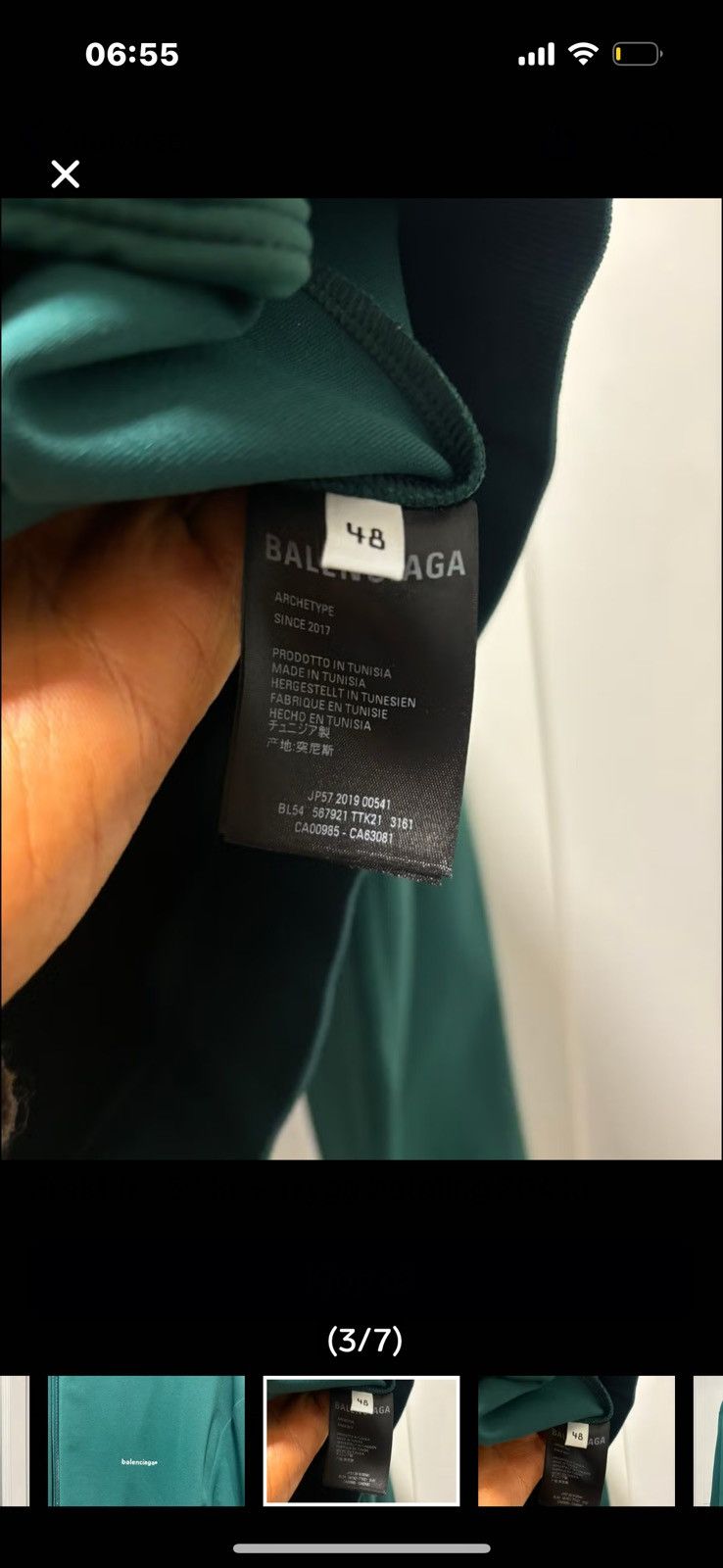 Balenciaga Logo zip up Size US M / EU 48-50 / 2 - 3 Thumbnail