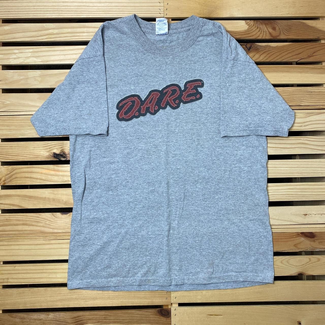 Gildan Vintage D.A.R.E. Gray Drug Education Tee Size Large Size US L / EU 52-54 / 3 - 1 Thumbnail