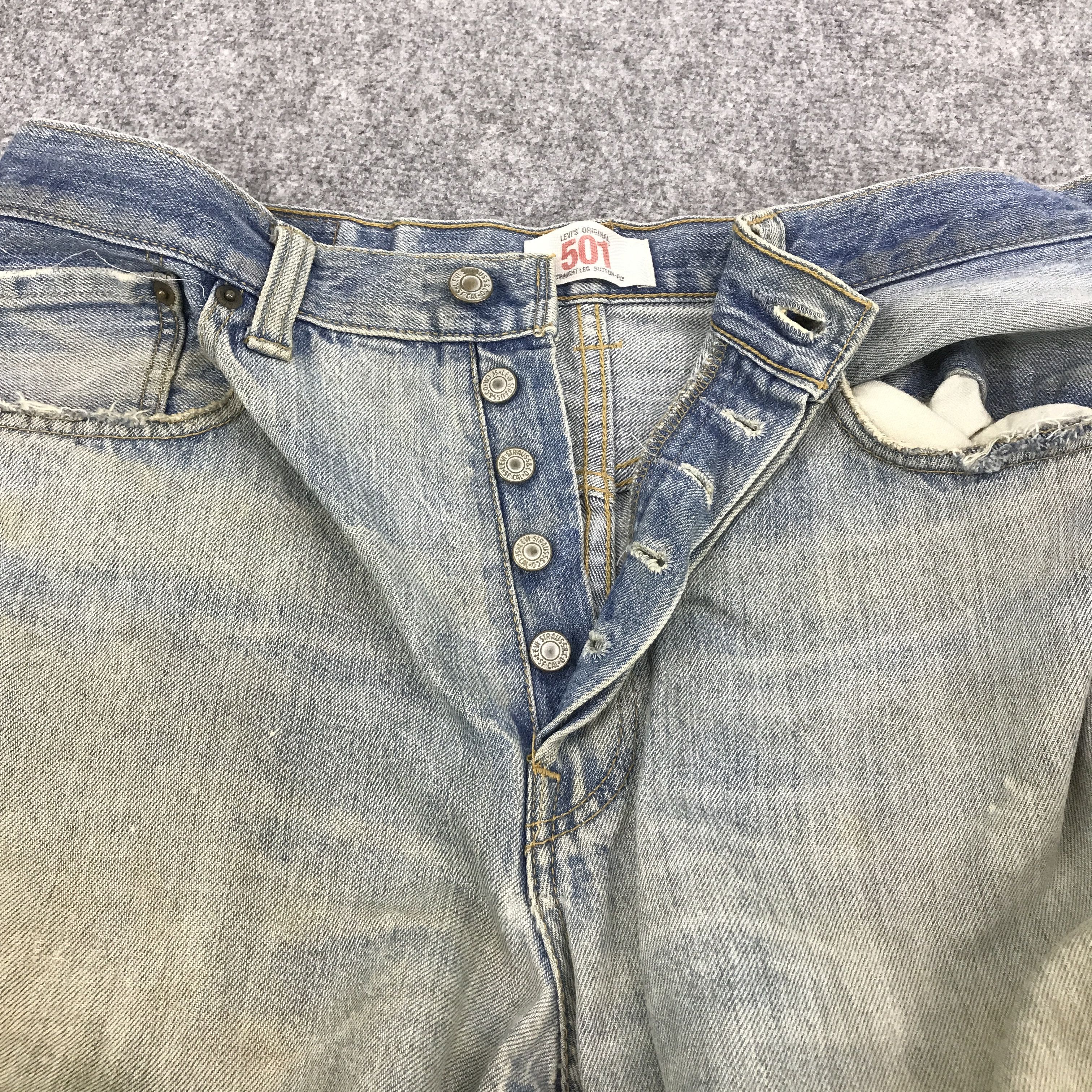 Levi's × Levi's Vintage Clothing LEVI'S 501 DISTRESSED DENIM JEANS PANTS Size US 32 / EU 48 - 7 Thumbnail