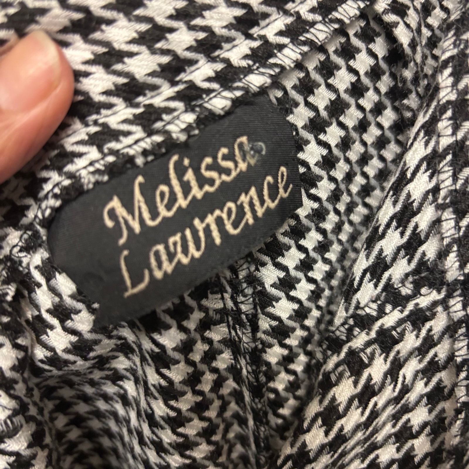 Other Vintage Melissa Lawrence Houndstooth Pantsuit Vest Set Size M / US 6-8 / IT 42-44 - 22 Thumbnail