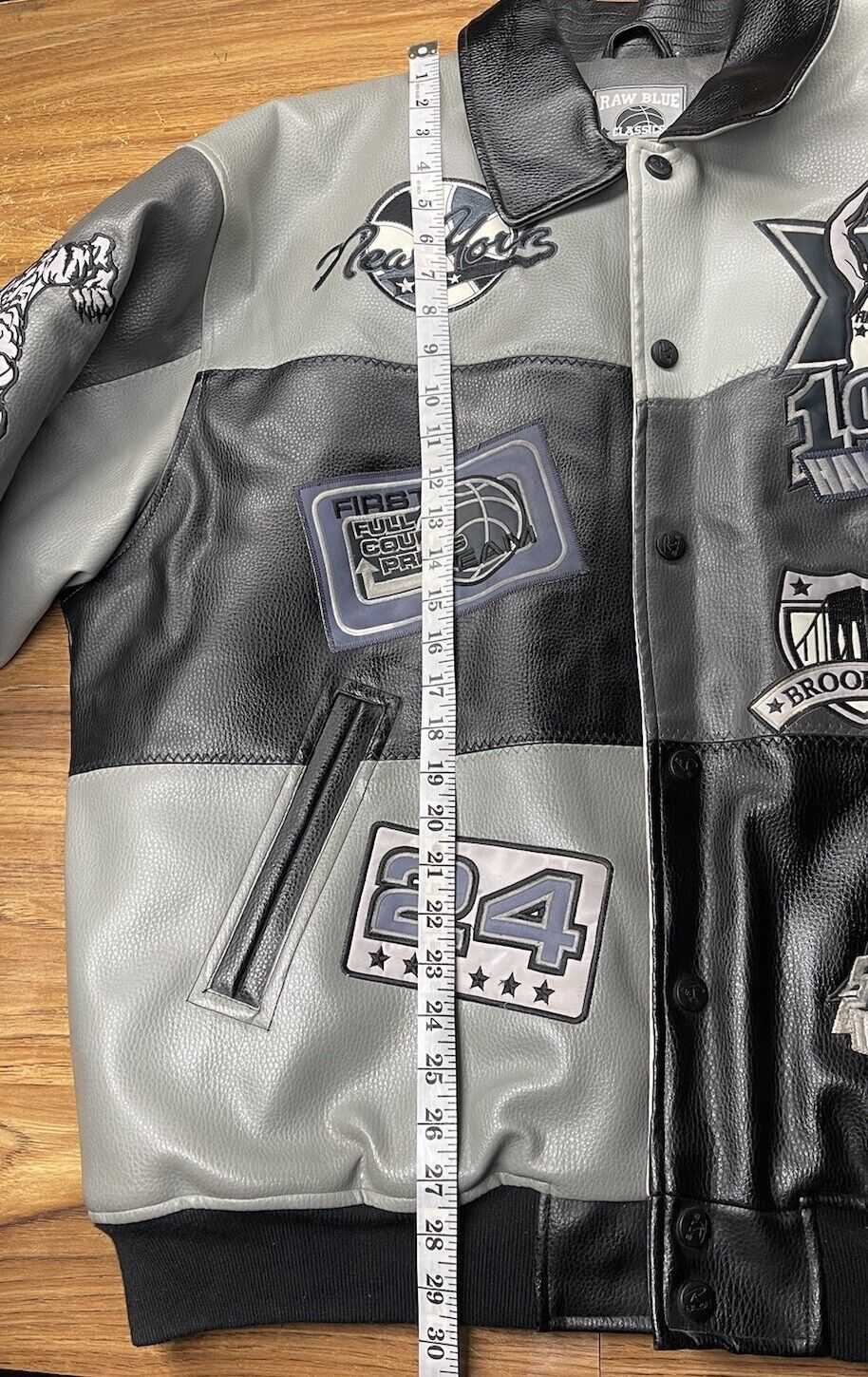 NBA × Vintage Raw Blue CLASSICS Bomber Jacket XL Men's 90's NBA NHL RARE Size US XL / EU 56 / 4 - 11 Thumbnail