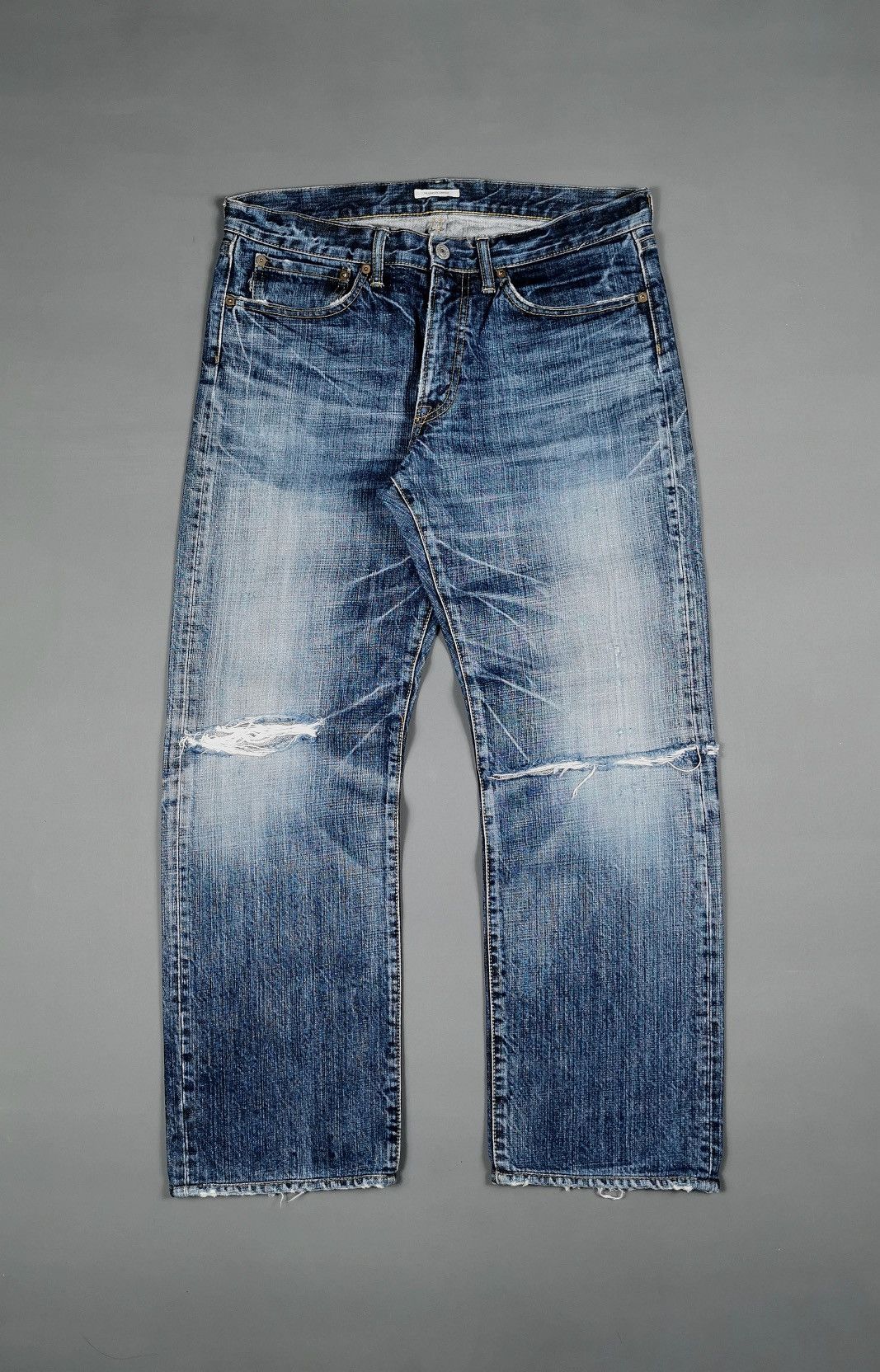Eternal Eternal Japan Distressed Ankle Denim Jeans Size US 34 / EU 50 - 1 Thumbnail