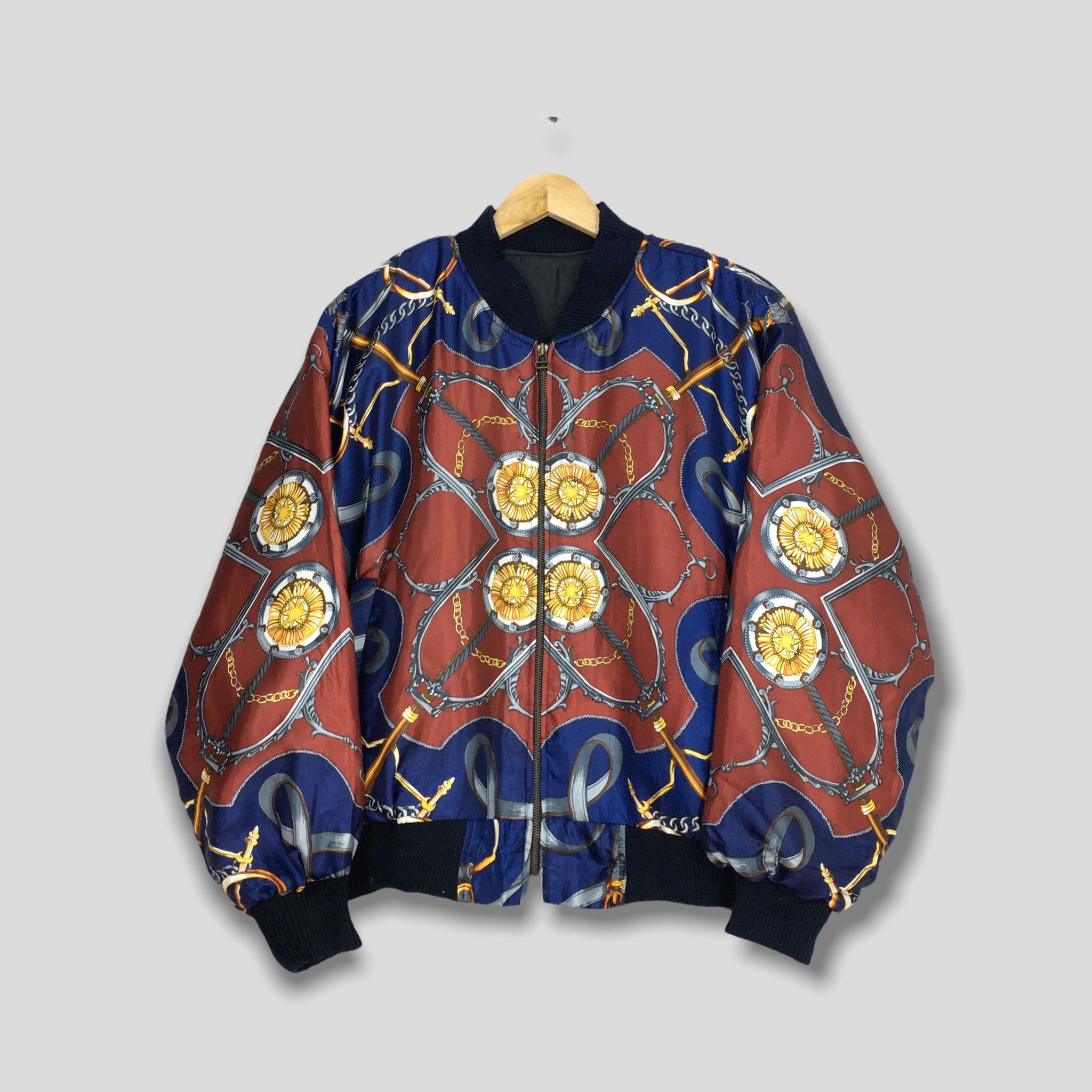 Image of Vintage 90's Royalty Baroque Ancient Luxury Jacket Xlarge, Men's