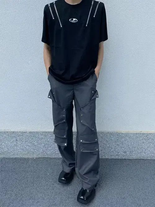 Designer × Jean function utility flared cargo pants Size US 31 - 1 Thumbnail