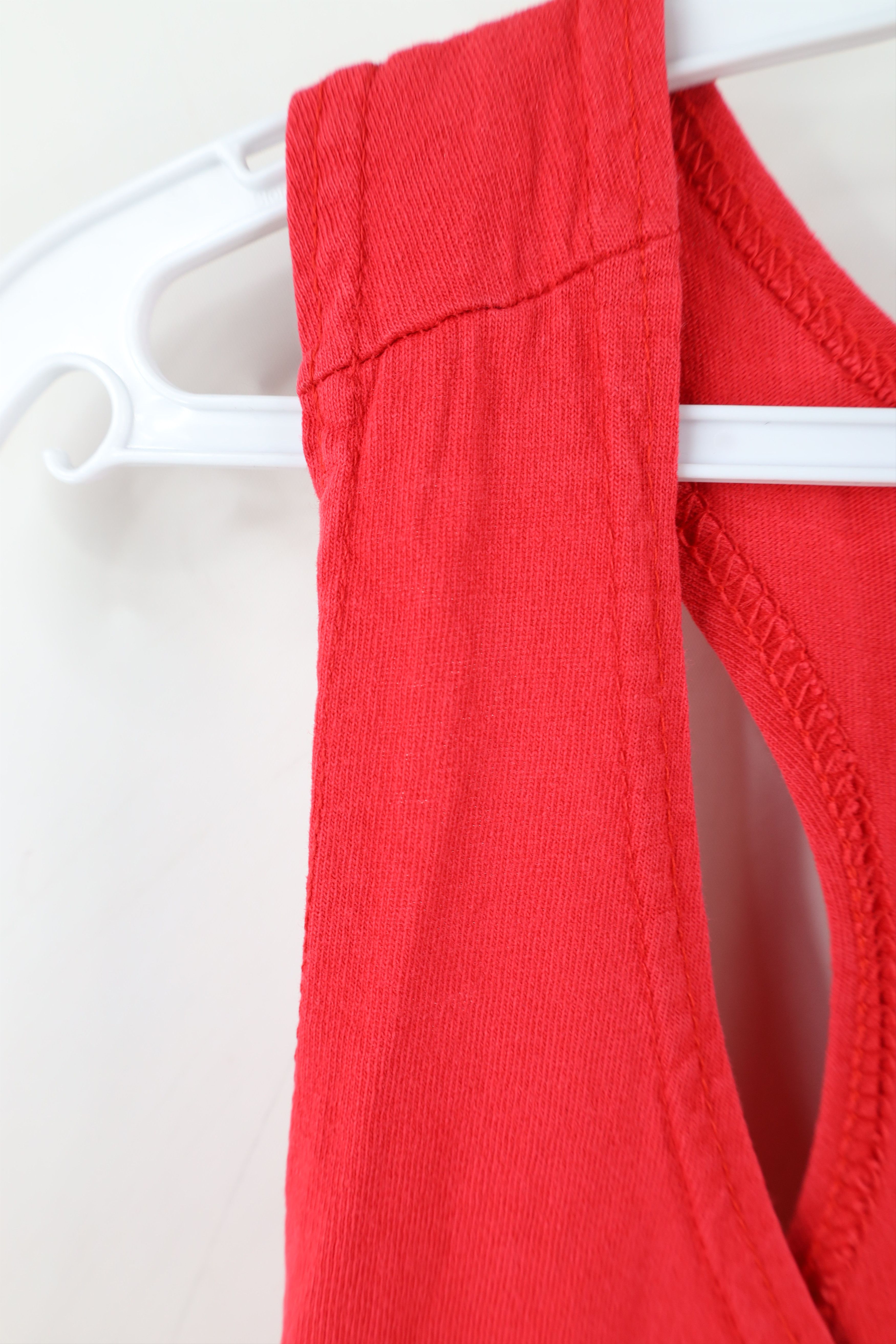 Vintage Vintage 90s Streetwear Blank Tank Top T-Shirt Cotton Red USA Size US XL / EU 56 / 4 - 7 Thumbnail