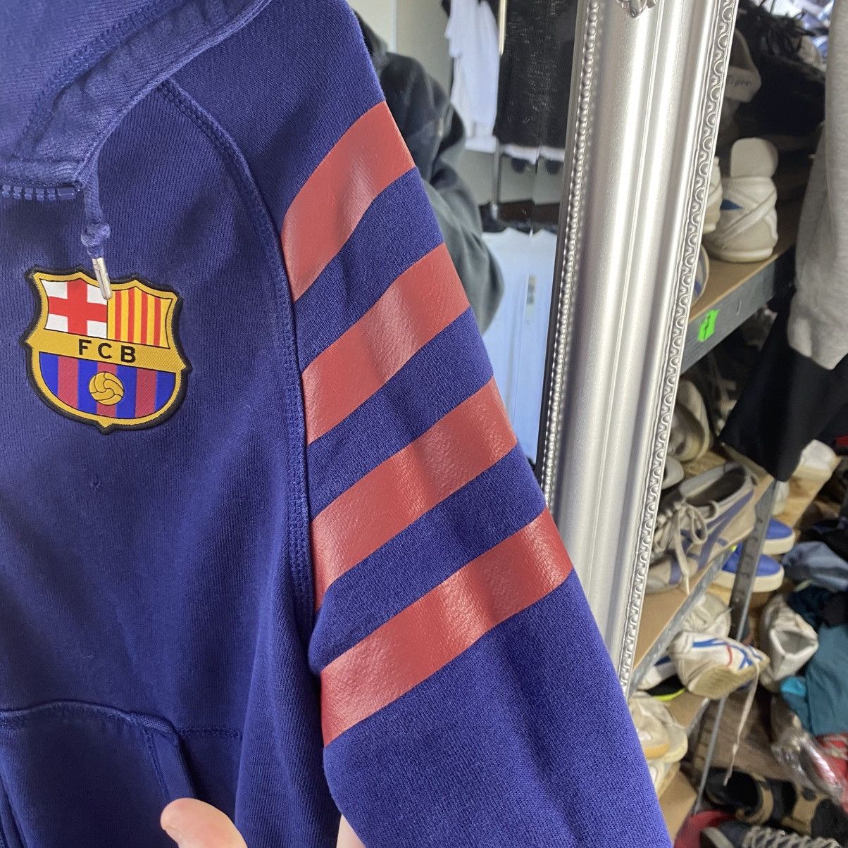 Nike Vintage Nike Barcelona zip hoodie navy soccer rare Size US M / EU 48-50 / 2 - 7 Thumbnail