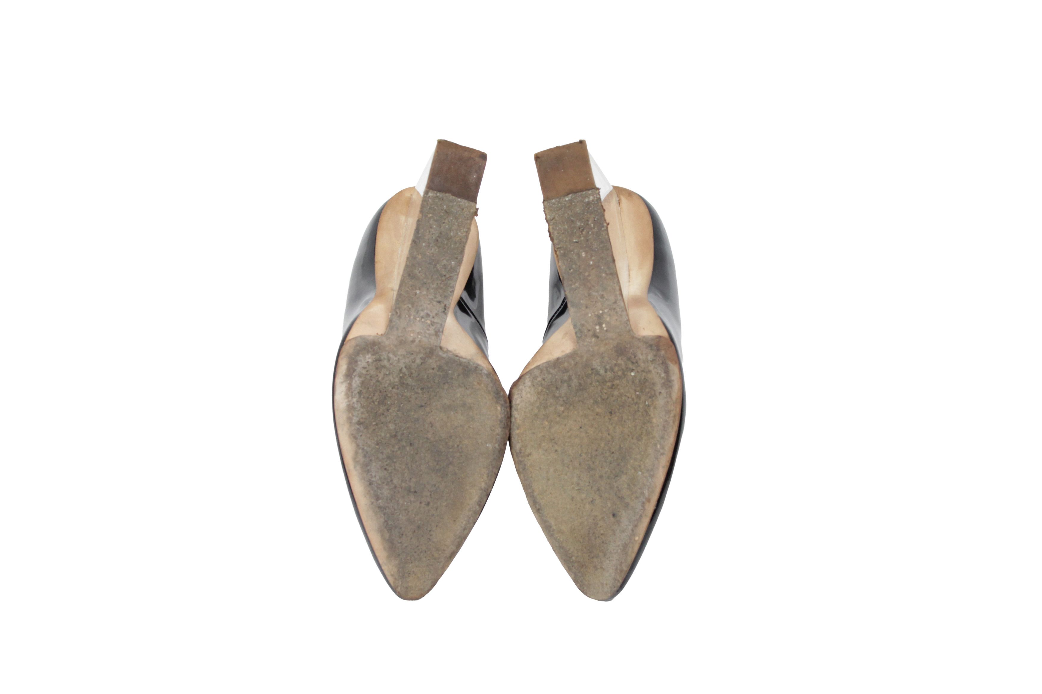 H&M × Maison Margiela Y2K Plexi Lucite Clear Wedge Heels Size US 7 / IT 37 - 10 Thumbnail