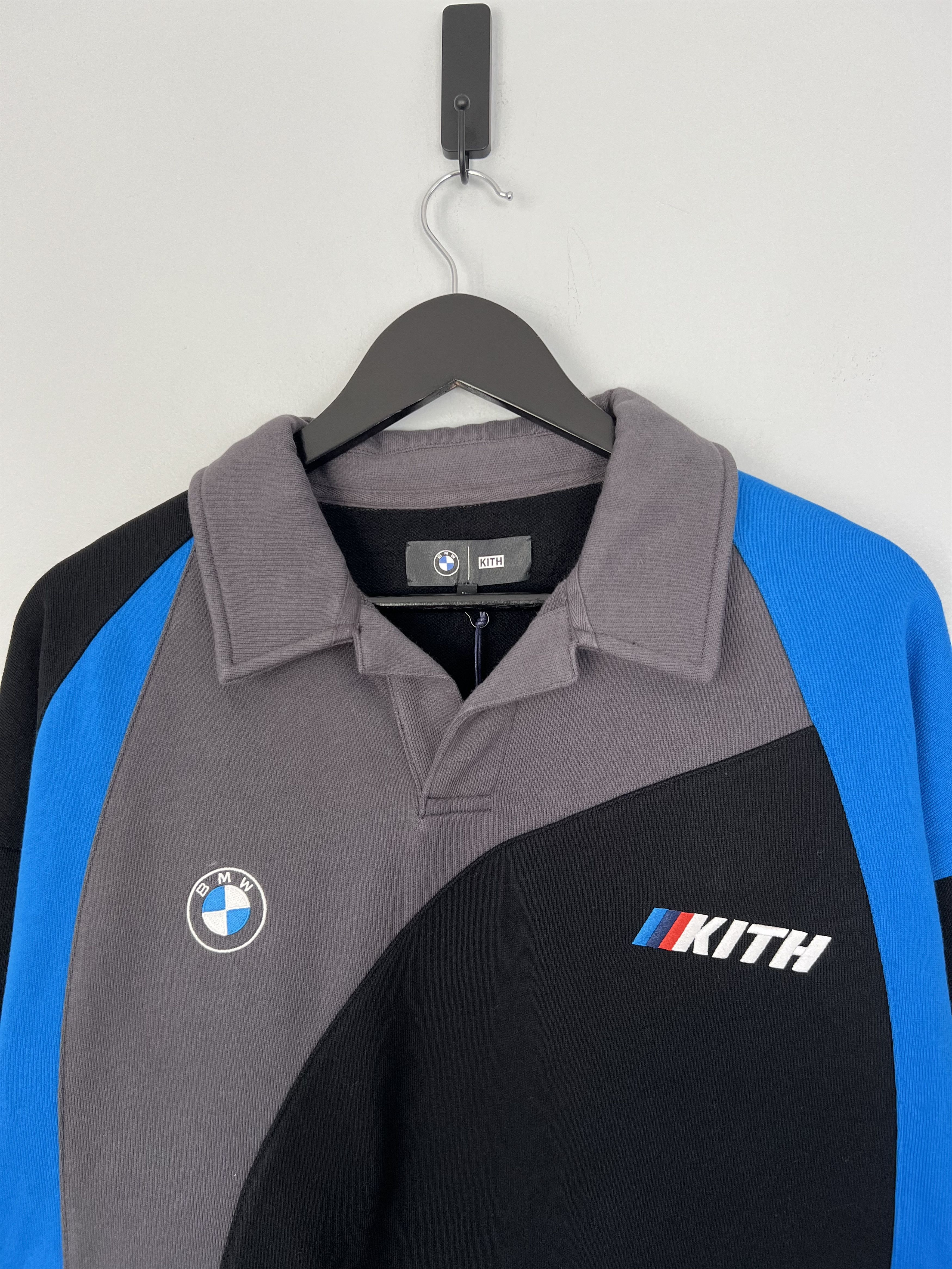 BMW × Kith Kith BMW Nelson Rugby Sweatshirt in Black Size US XL / EU 56 / 4 - 2 Thumbnail