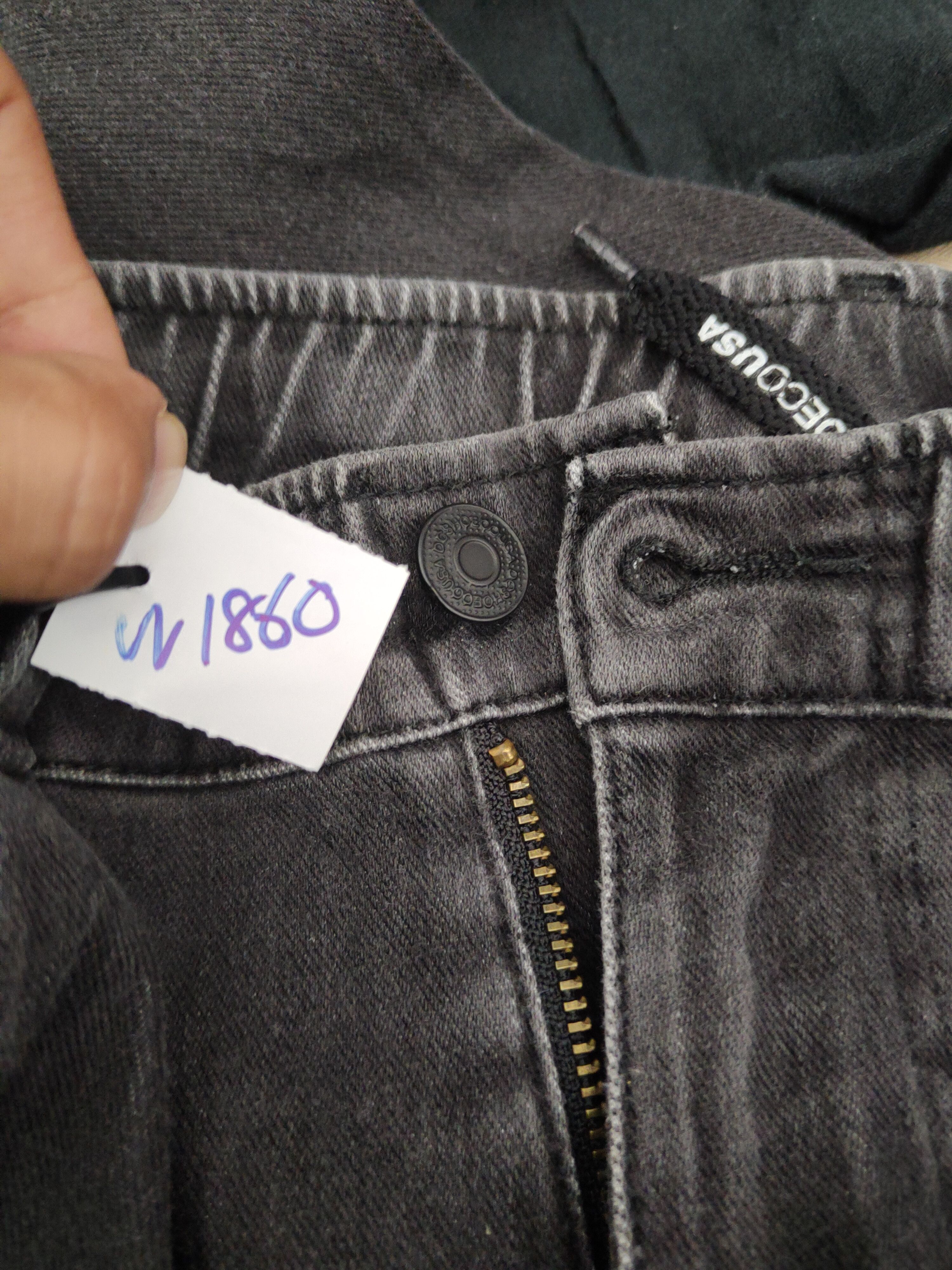 DC Dcshoecousa Black Distressed Soft denim Jeans #W1860 Size US 34 / EU 50 - 17 Thumbnail
