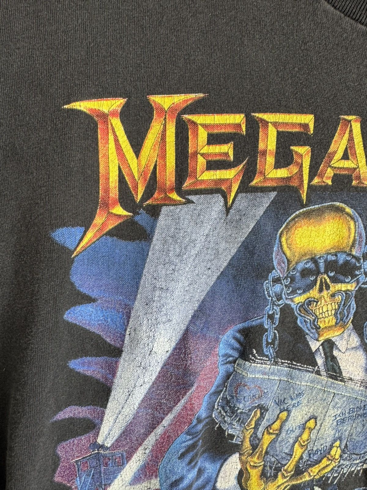 Band Tees Vintage Megadeth Tshirt XL Concert Berlin Wall Tour Music Size US L / EU 52-54 / 3 - 11 Thumbnail