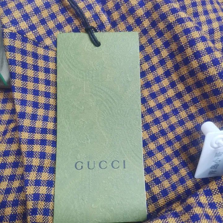 Gucci Gucci Gucci Brown Checkered Blazer for Men -2506 Size US M / EU 48-50 / 2 - 7 Thumbnail