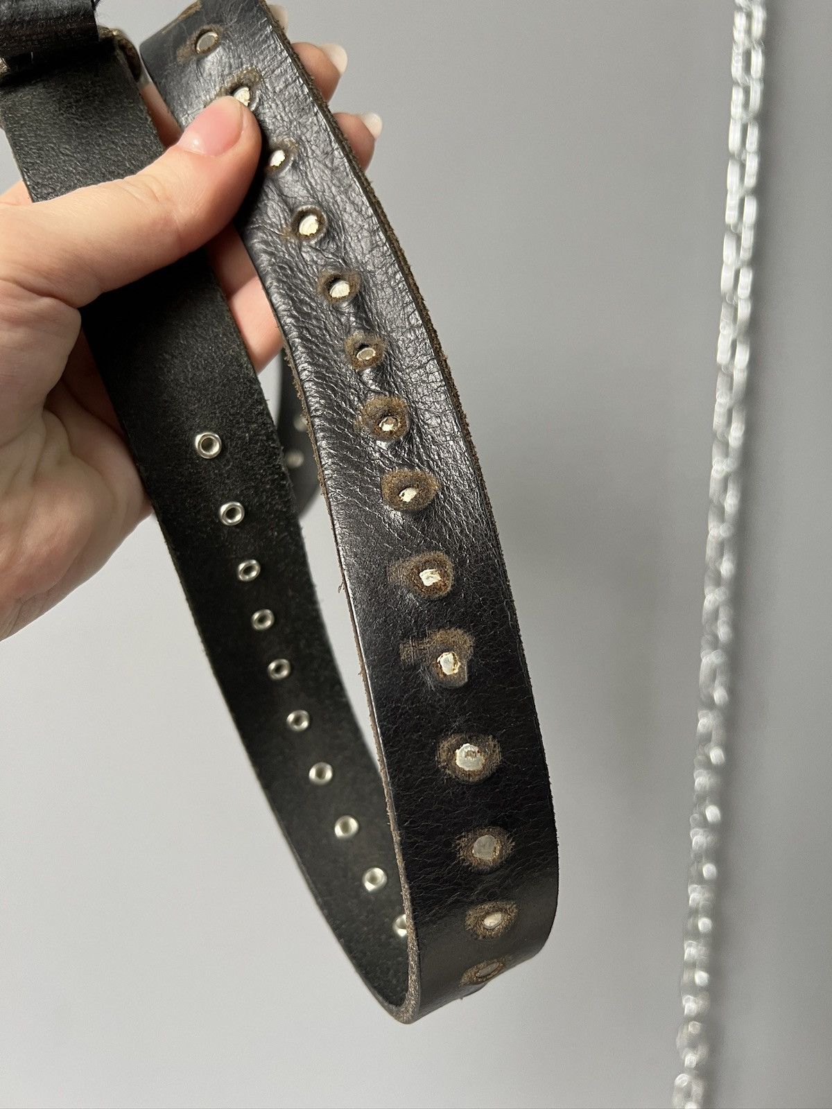 G-Star G star Raw leather black gothic opium archive belt Size ONE SIZE - 5 Thumbnail