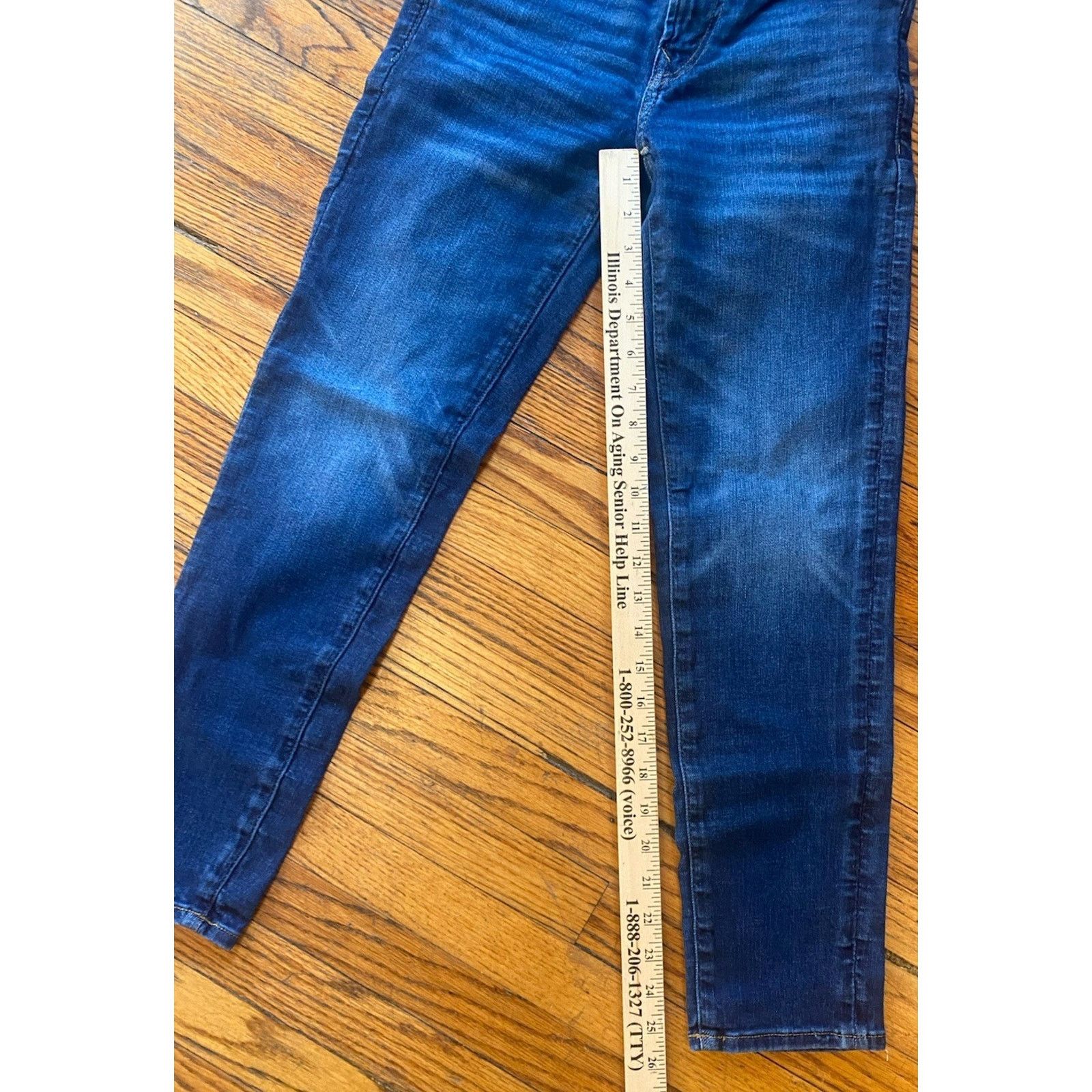 American Eagle Outfitters American Eagle Airflex Jeans Women’s 26 X 28 Size 26" / US 2 / IT 38 - 6 Thumbnail