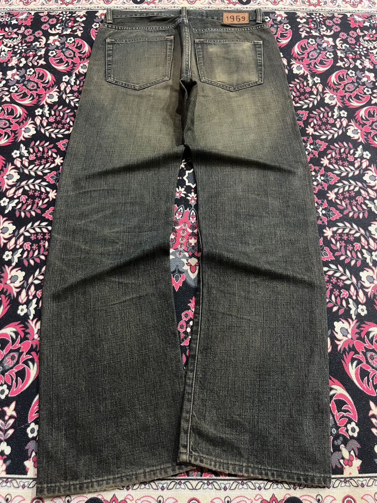 GOSTAR DE FUGA Vintage 1969 Gap Mud Washed Slim Boot Fit Buttonfly Jeans Size US 29 - 2 Thumbnail