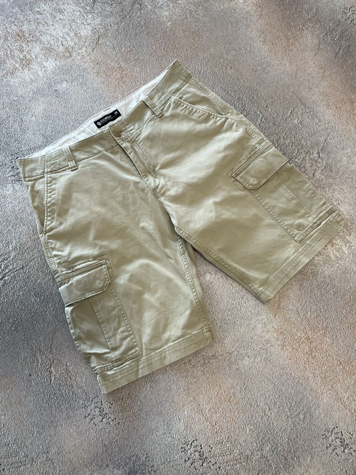 Element Vintage Element Heavy Cotton Cargo Shorts Size US 34 / EU 50 - 1 Thumbnail