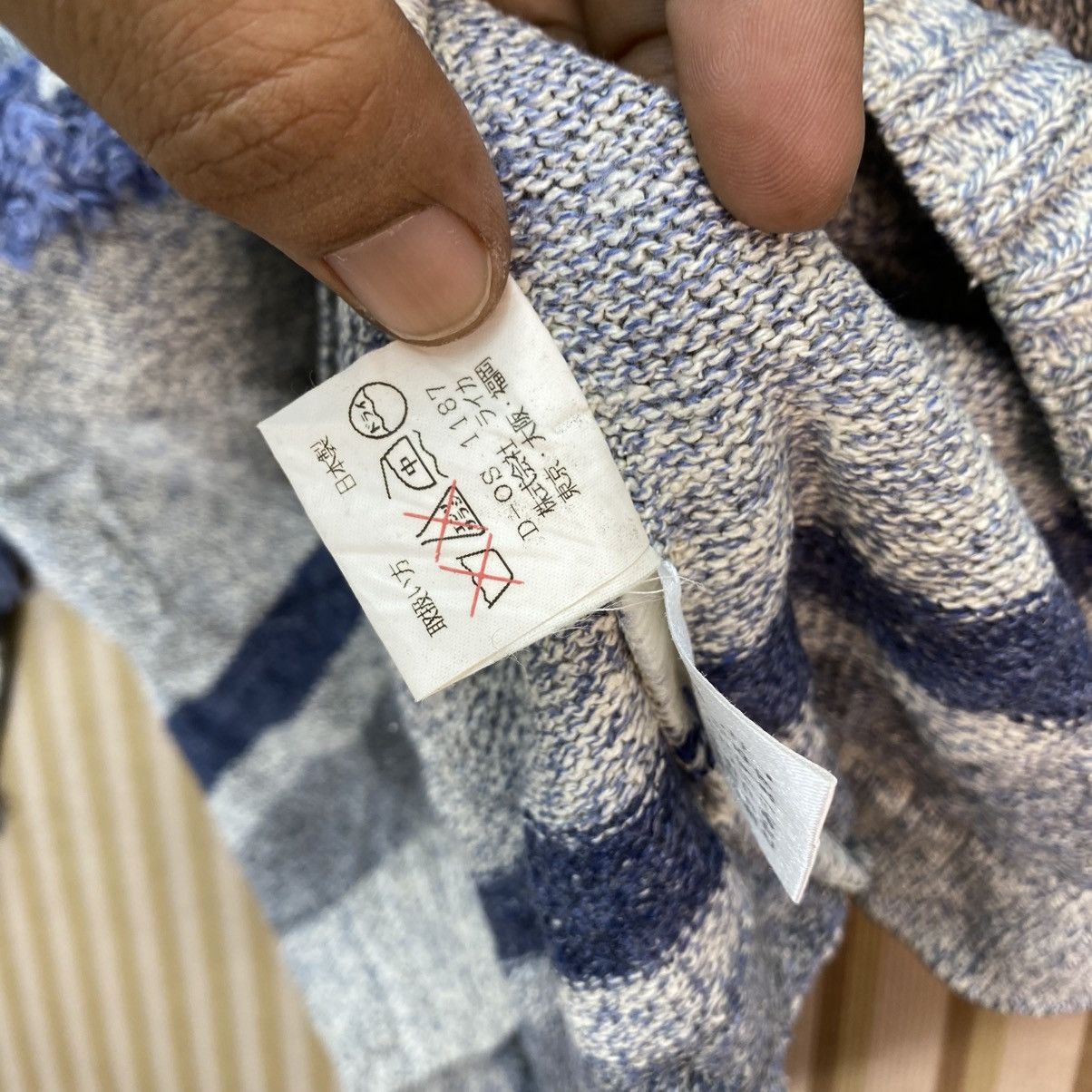 Japanese Brand 🫶 vintage PIASPORTS Striped Pachtwork Style J Size US M / EU 48-50 / 2 - 7 Thumbnail