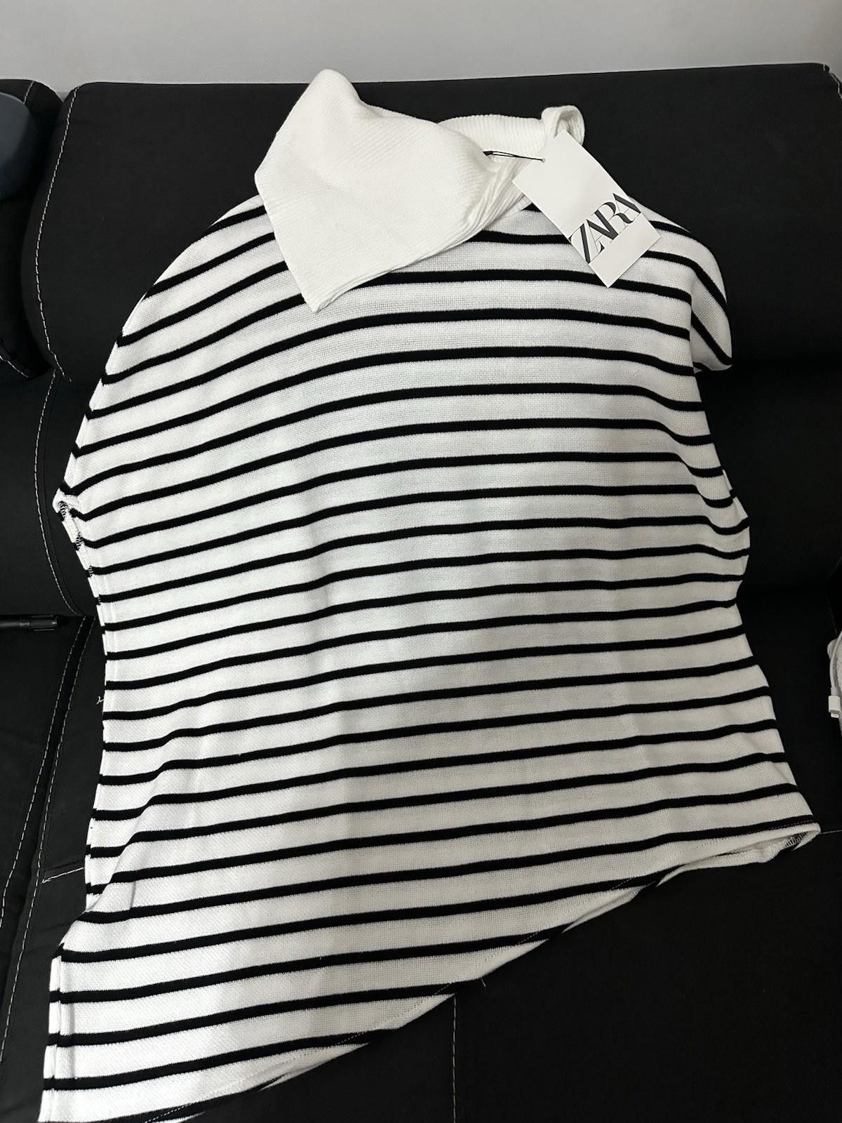 Zara ZARA Short Sleeve top with Asymetric Neck Size S / US 4 / IT 40 - 1 Thumbnail