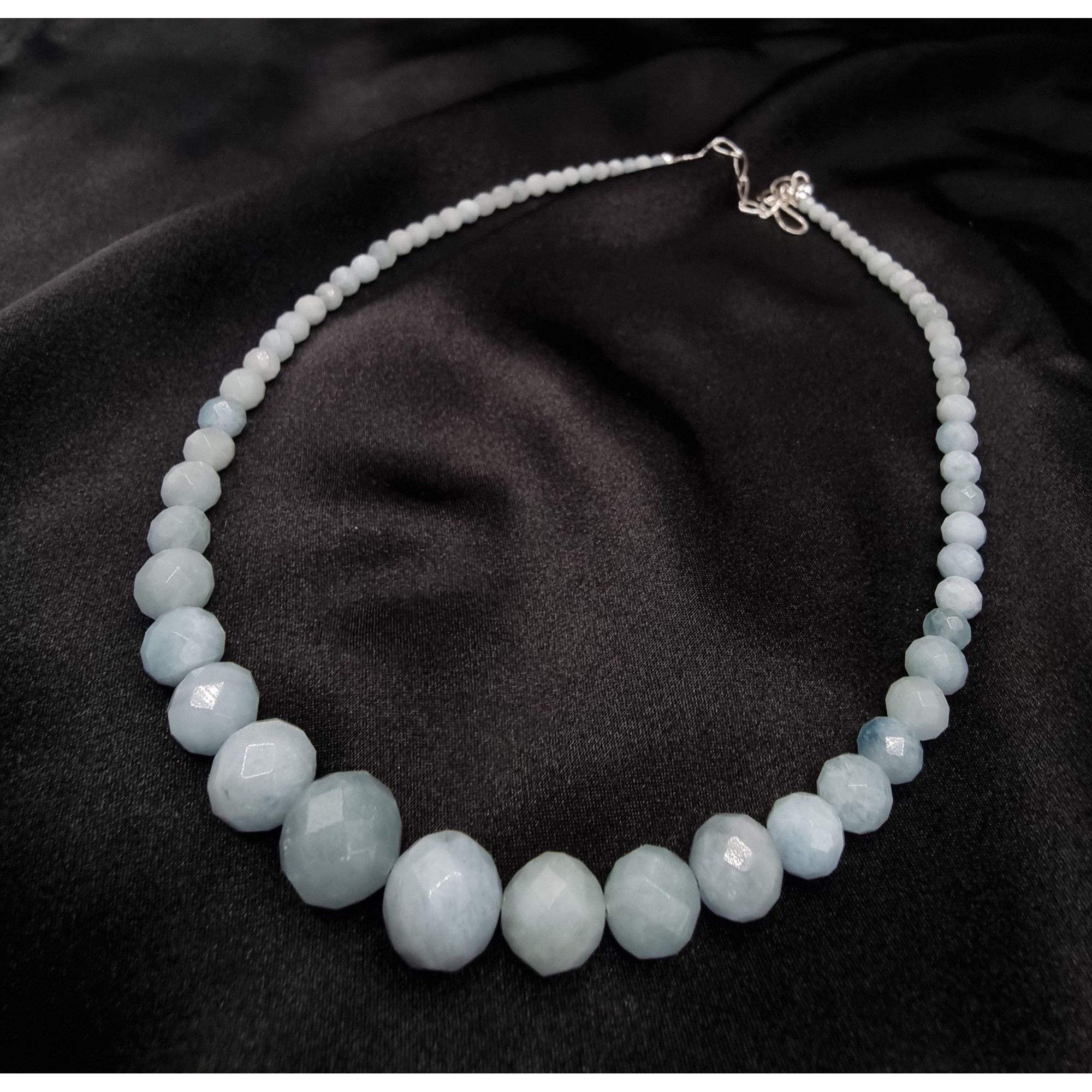 Vintage Jay King Mine Finds Aquamarine Necklace With 925 Sterling Si Size ONE SIZE - 2 Thumbnail