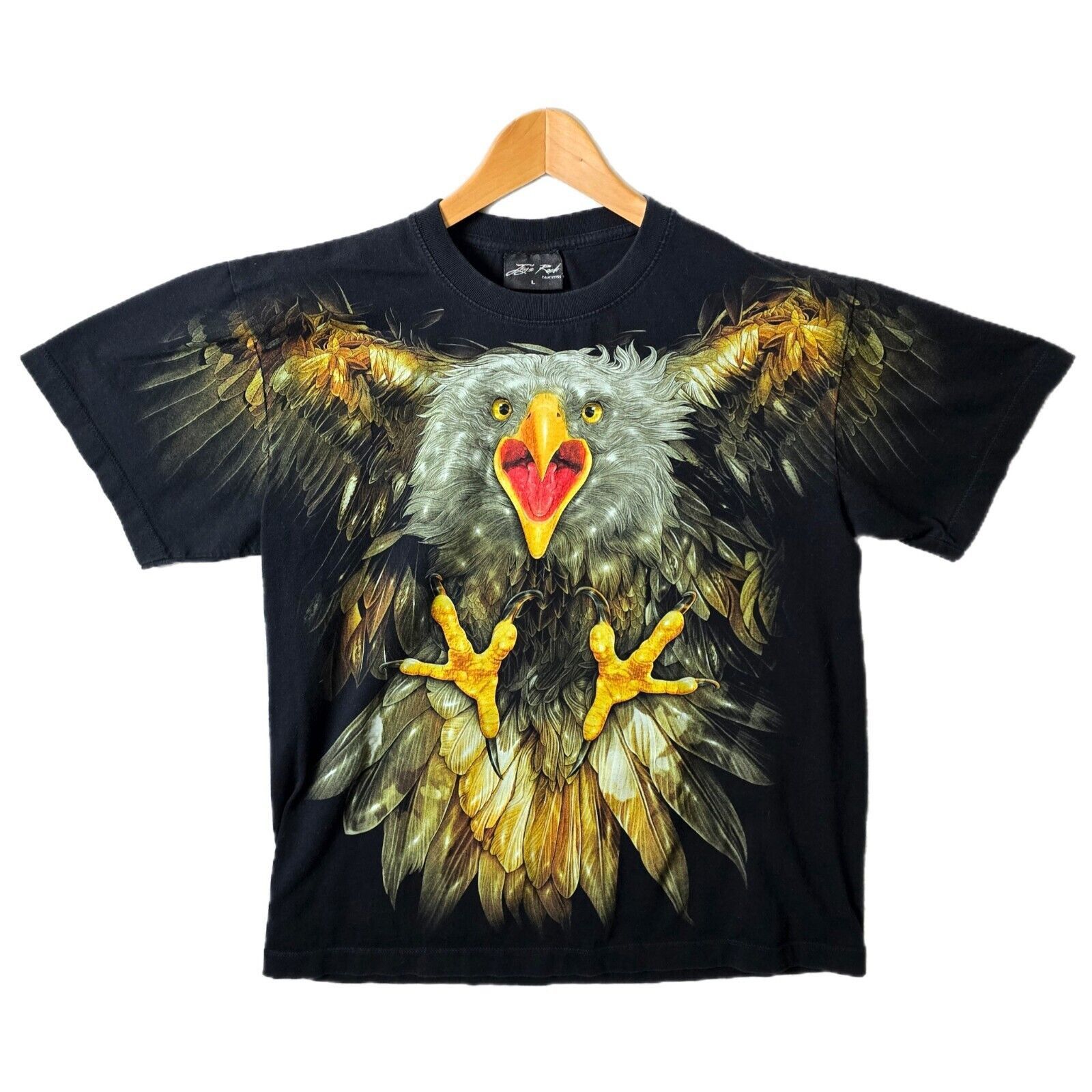 Vintage Vintage Jay's Rock Screaming Eagle AOP Shirt Size Large Y2K Size US L / EU 52-54 / 3 - 1 Thumbnail