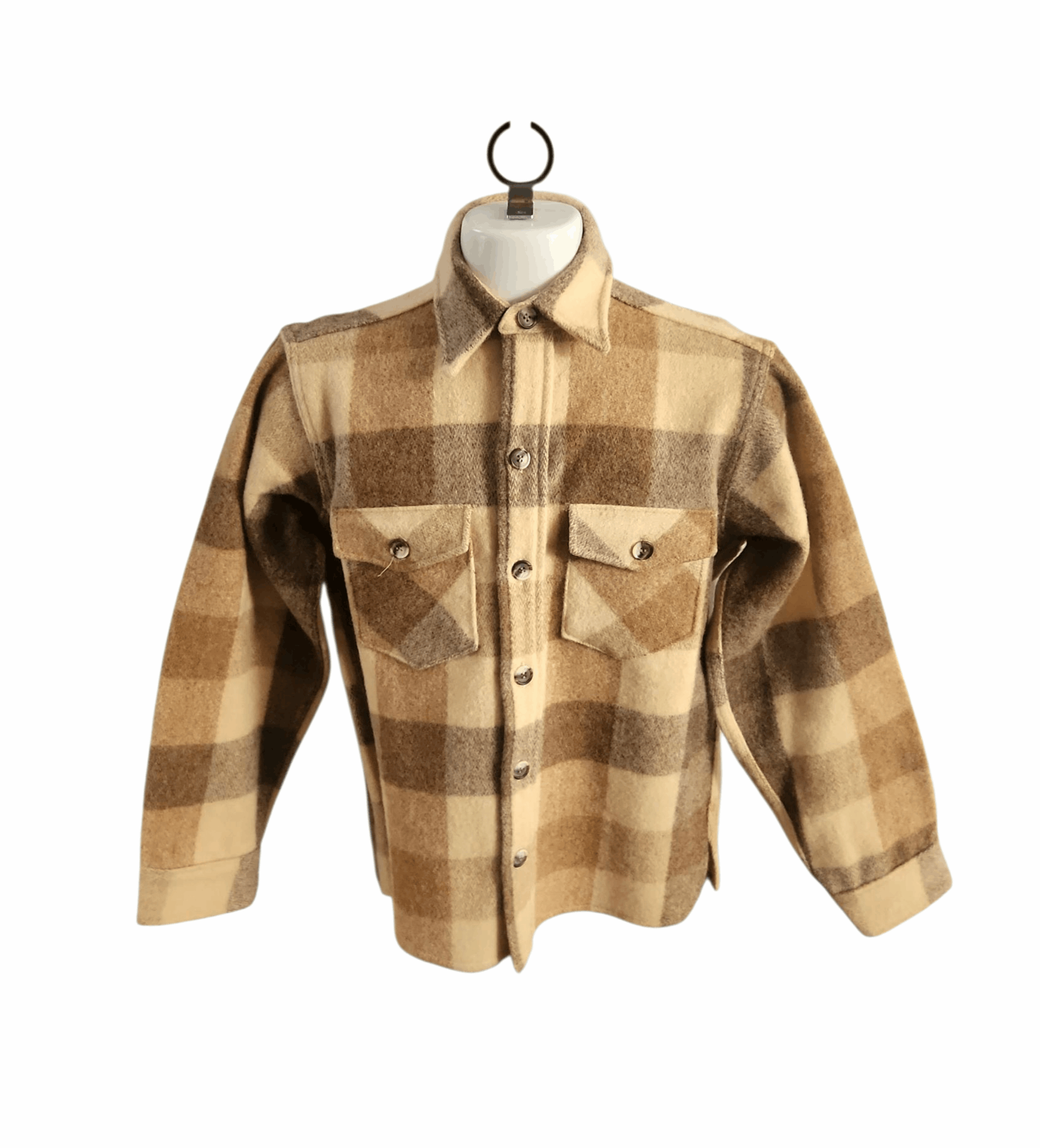 Woolrich Woolen Mills Woolrich True Vintage Medium Brown Wool Blend Buffalo Plaid Size US M / EU 48-50 / 2 - 1 Thumbnail