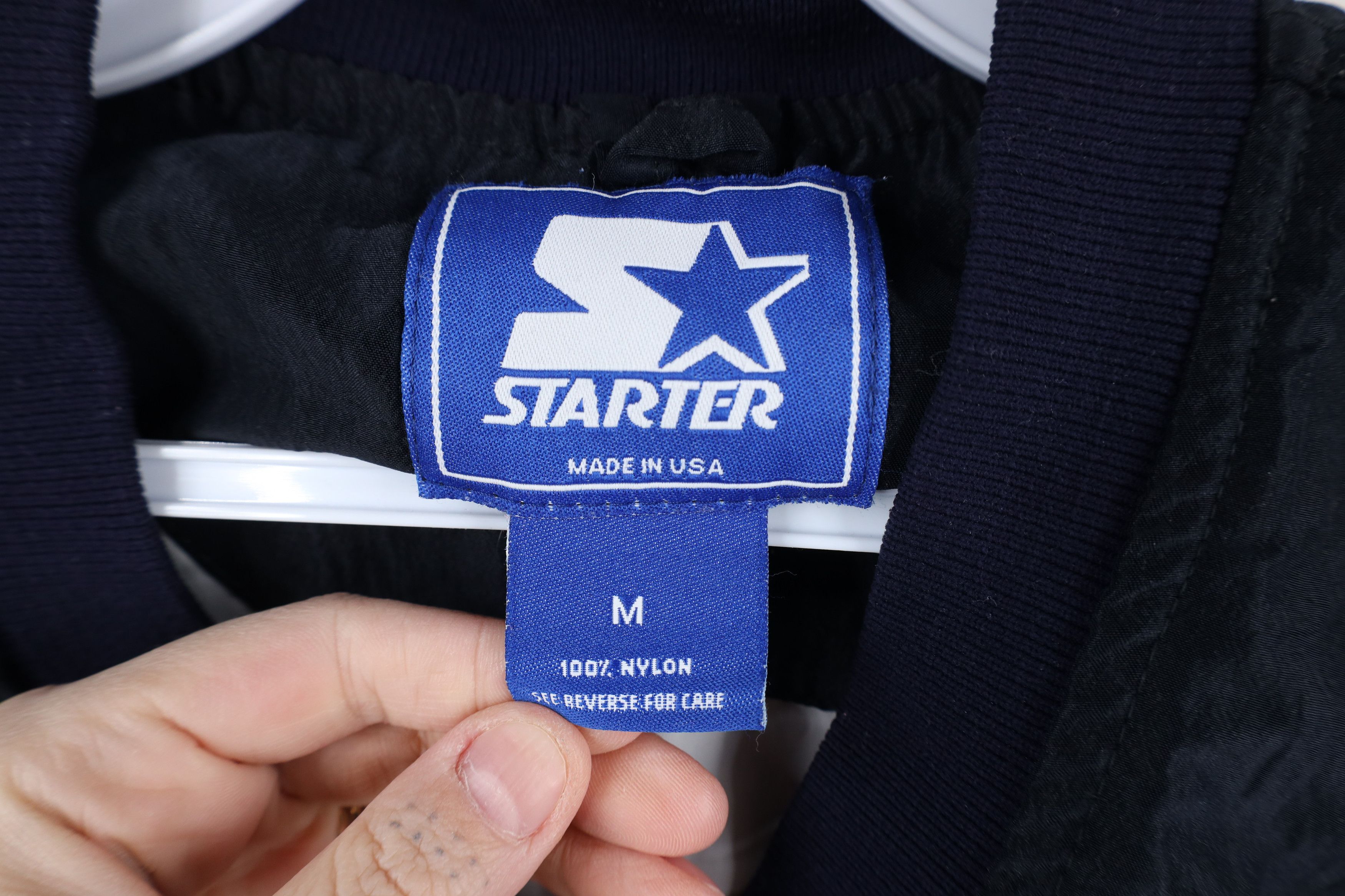 Starter × Vintage Vintage 90s Starter Blank Pullover Windbreaker Jacket Blue Size US M / EU 48-50 / 2 - 9 Thumbnail