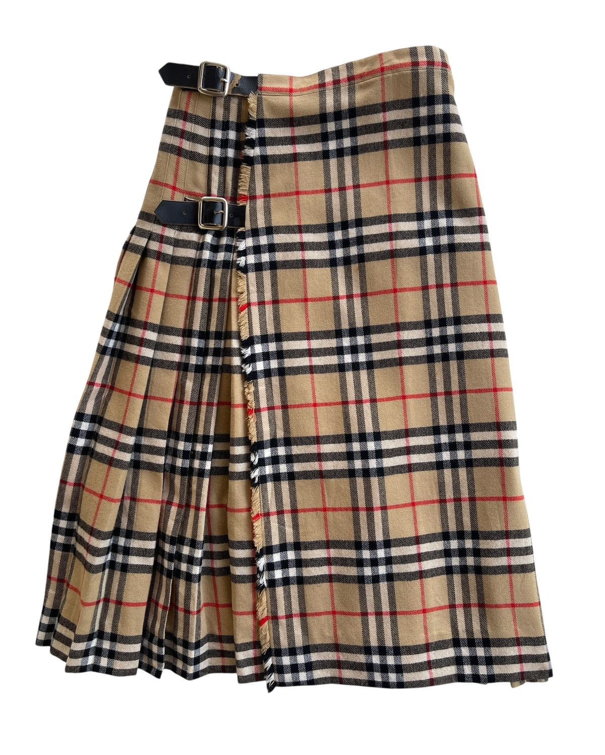 Burberry Vintage Burberrys England Nova Checked Midi Skirt Size 25" / US 0 / IT 36 - 4 Thumbnail