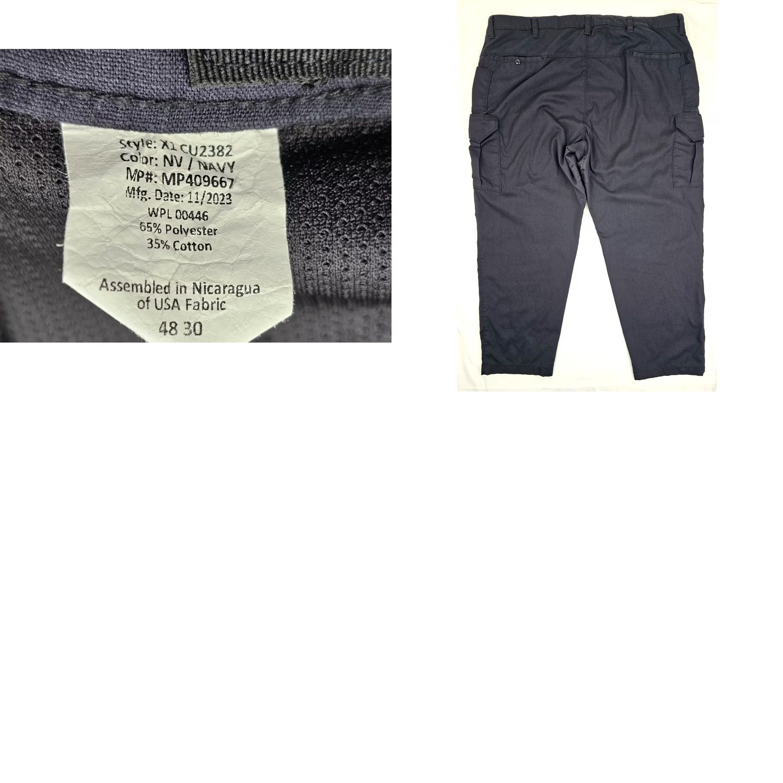 Vintage Vertx Phantom Tactical Cargo Pants Men 48x30 Navy Blue Ripstop Cotton Spandex Straight Leg Cargo Pockets 48 in Inseam 30 in Regular Fit Vintage No Size US 32 / EU 48 - 8 Thumbnail