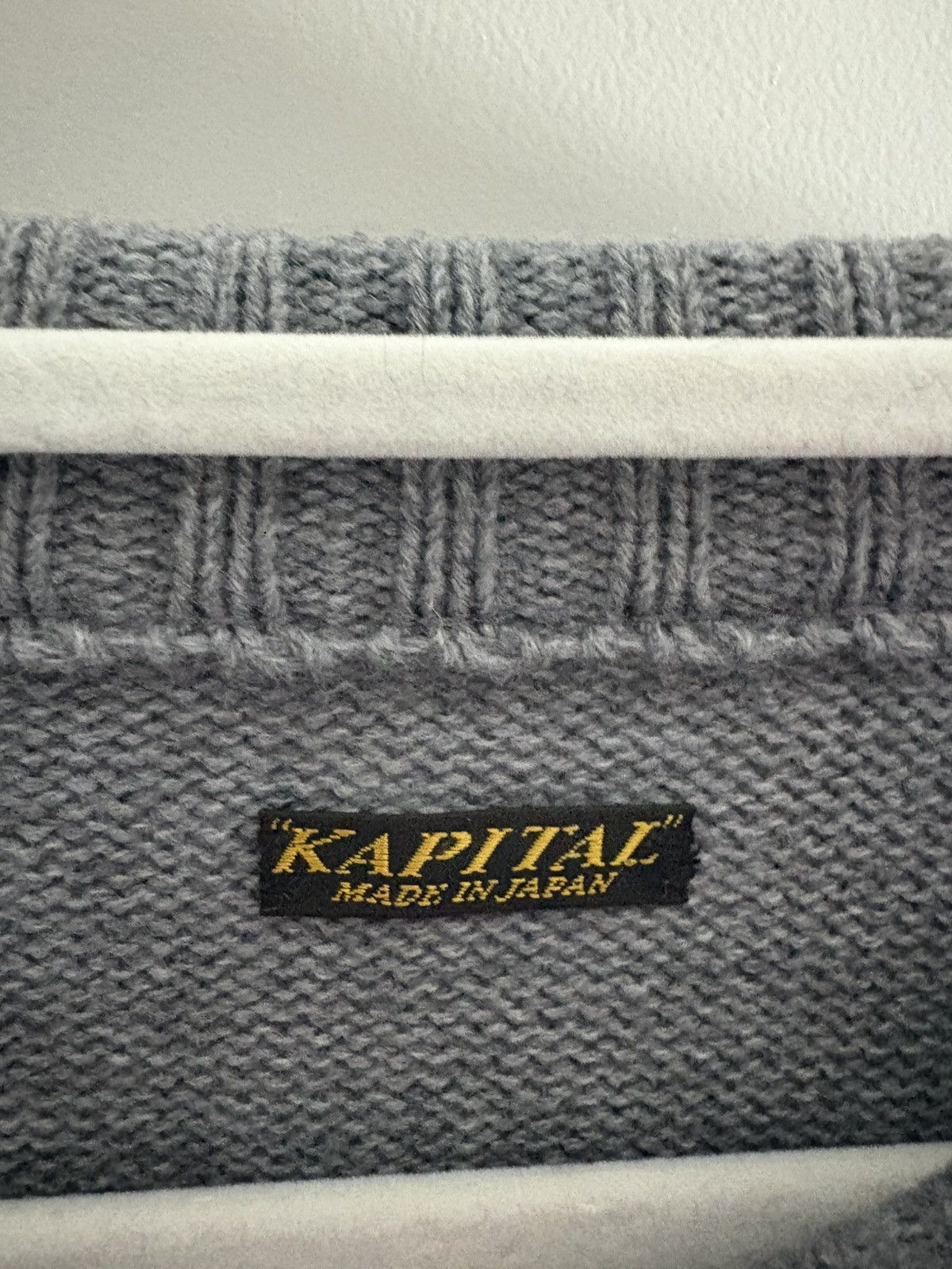 Kapital Kapital Guitar Cat 7G Sweater Knit Grey size small Size US S / EU 44-46 / 1 - 3 Thumbnail